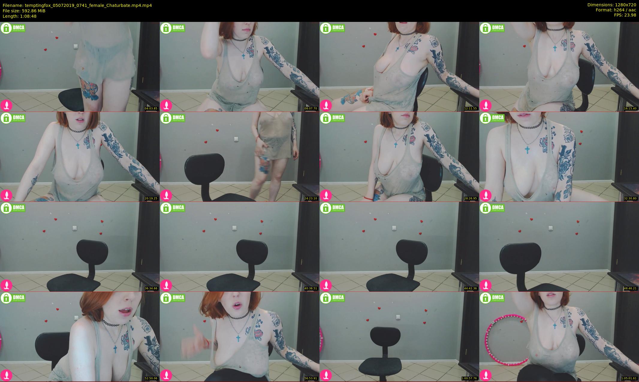 temptingfox — 69 minute Chaturbate female cam show recording, 720p, Jul 5, 2019