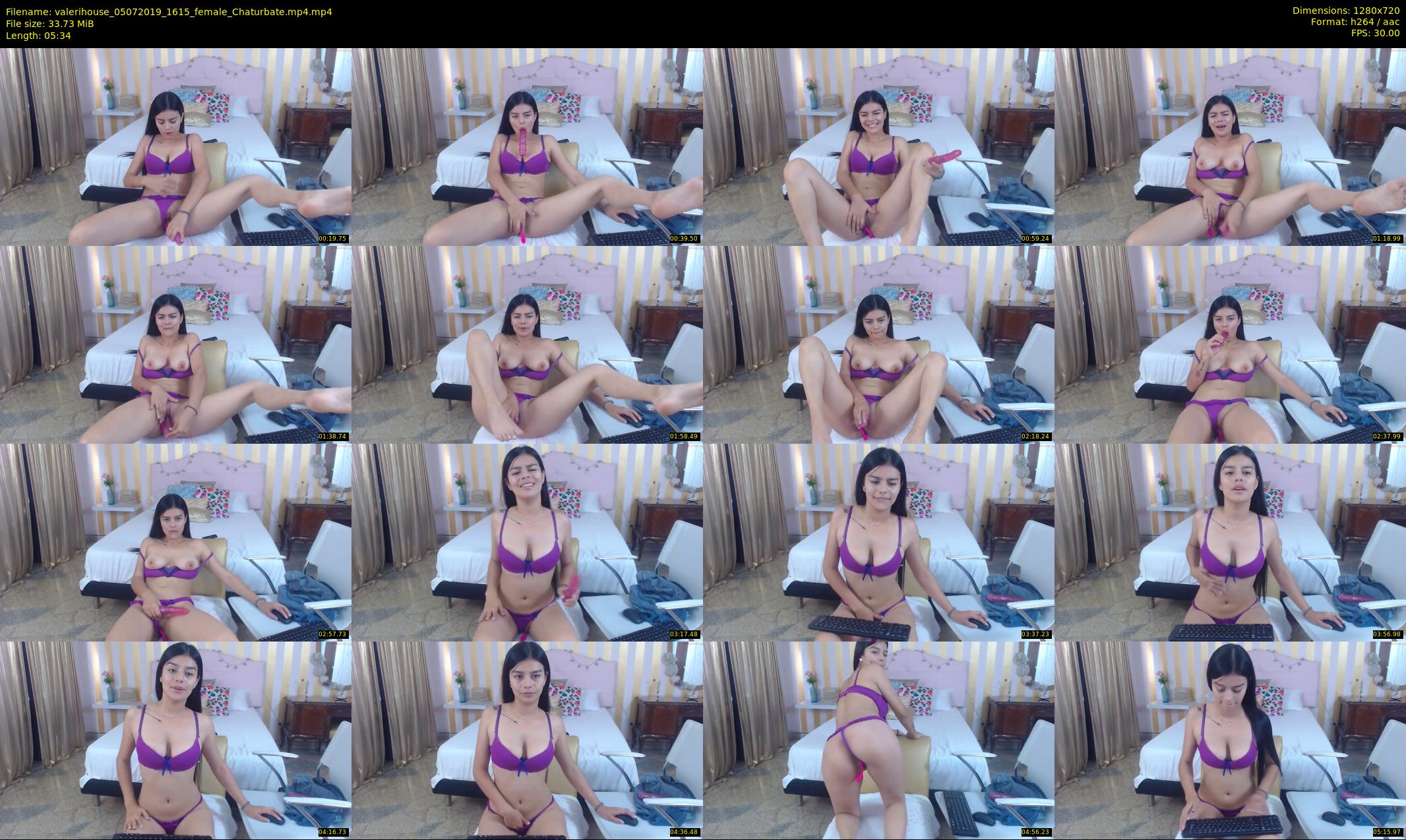 valerihouse — 6 minute Chaturbate female cam show recording, 720p, Jul 5, 2019