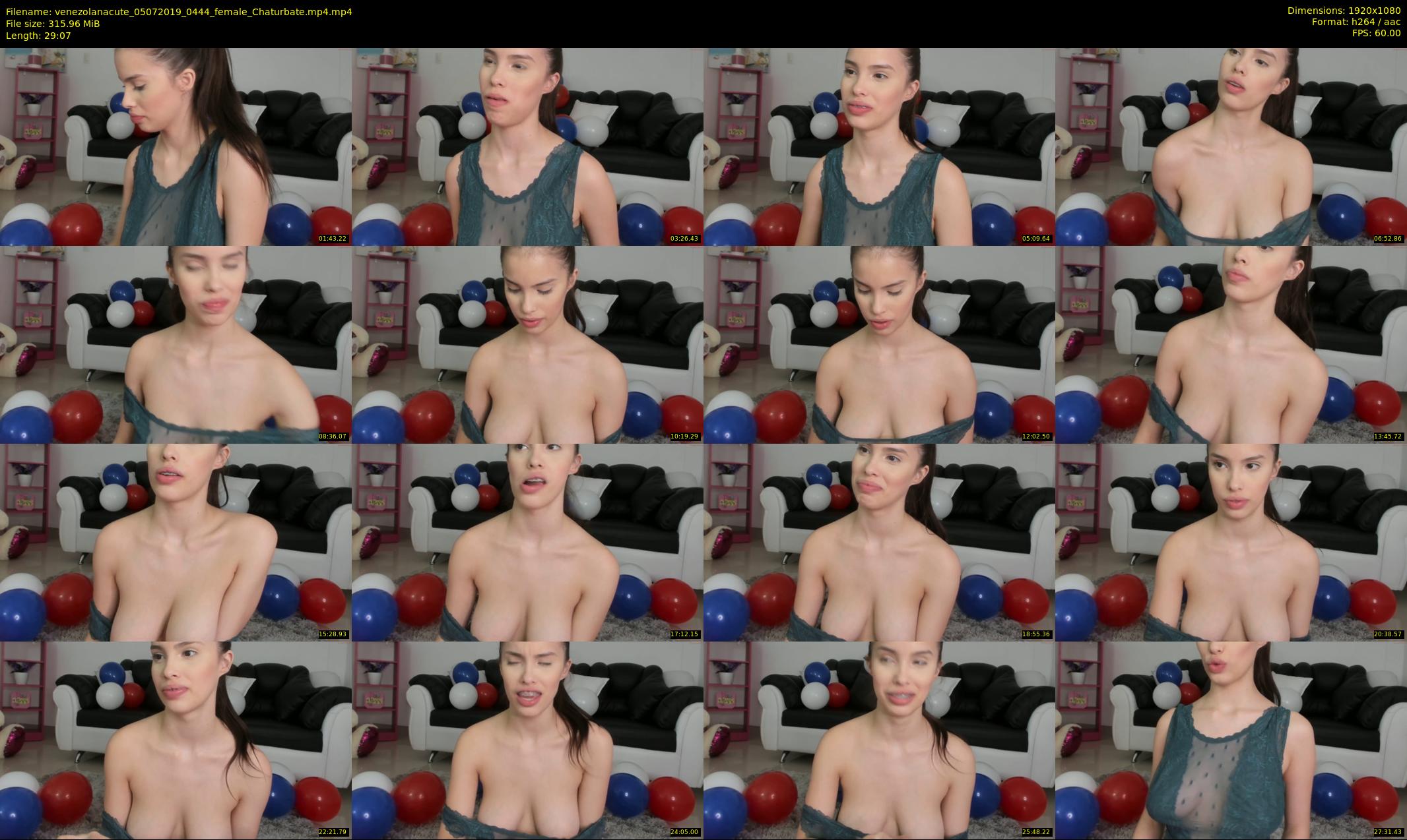 venezolanacute — 30 minute Chaturbate female cam show recording, 1080p, Jul 5, 2019