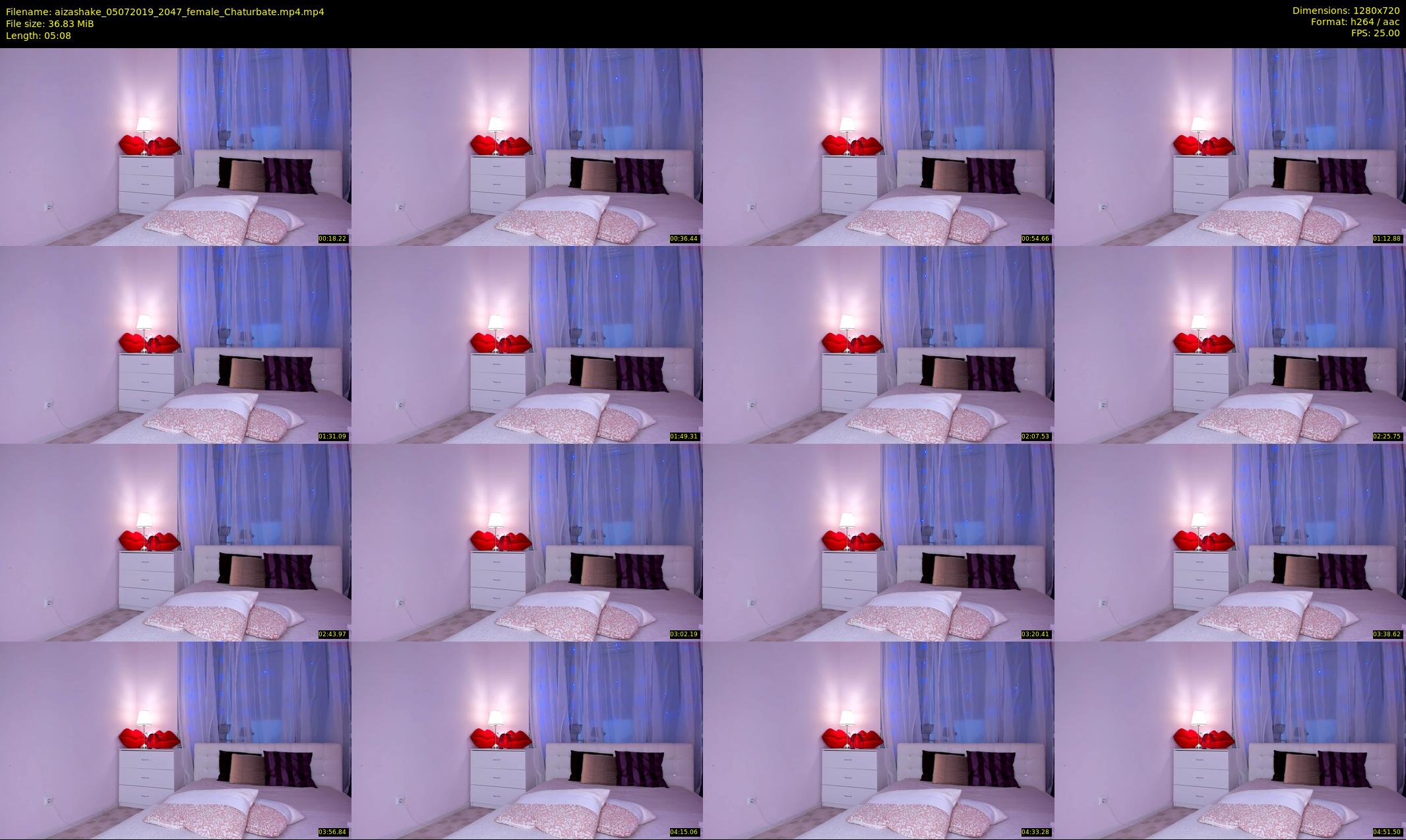 aizashake — 6 minute Chaturbate female cam show recording, 720p, Jul 5, 2019