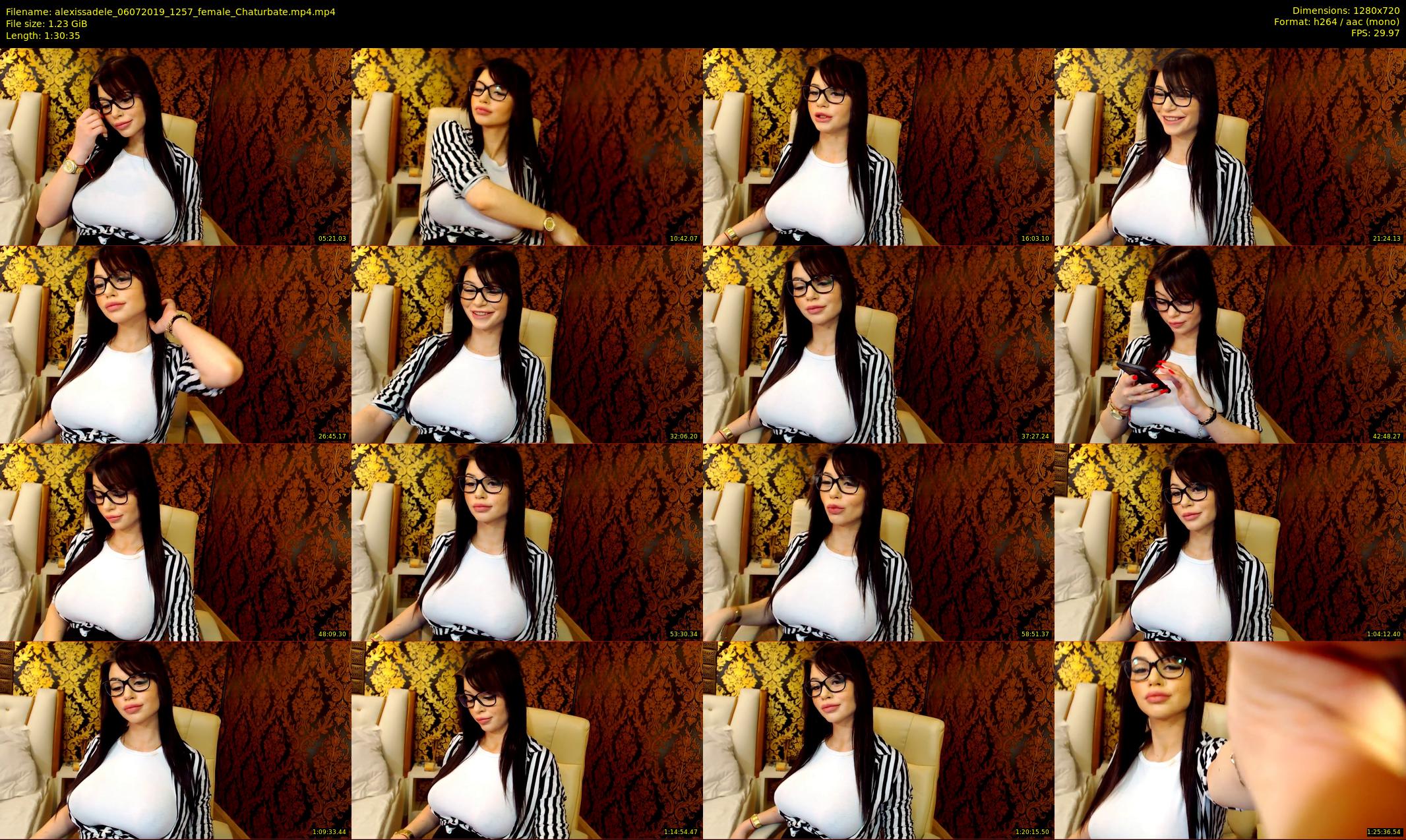 alexissadele — 91 minute Chaturbate female cam show recording, 720p, Jul 6, 2019