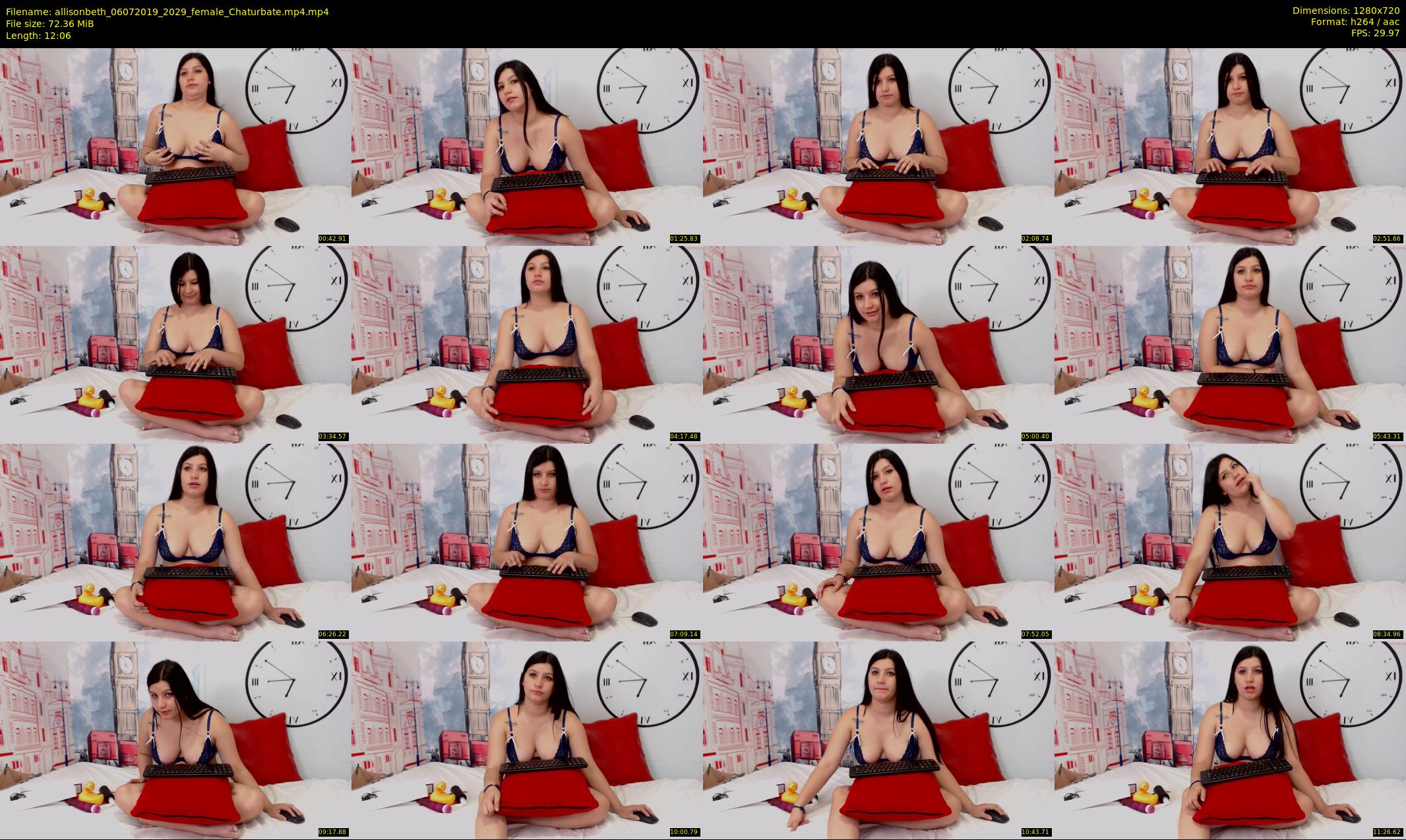 allisonbeth — 13 minute Chaturbate female cam show recording, 720p, Jul 6, 2019