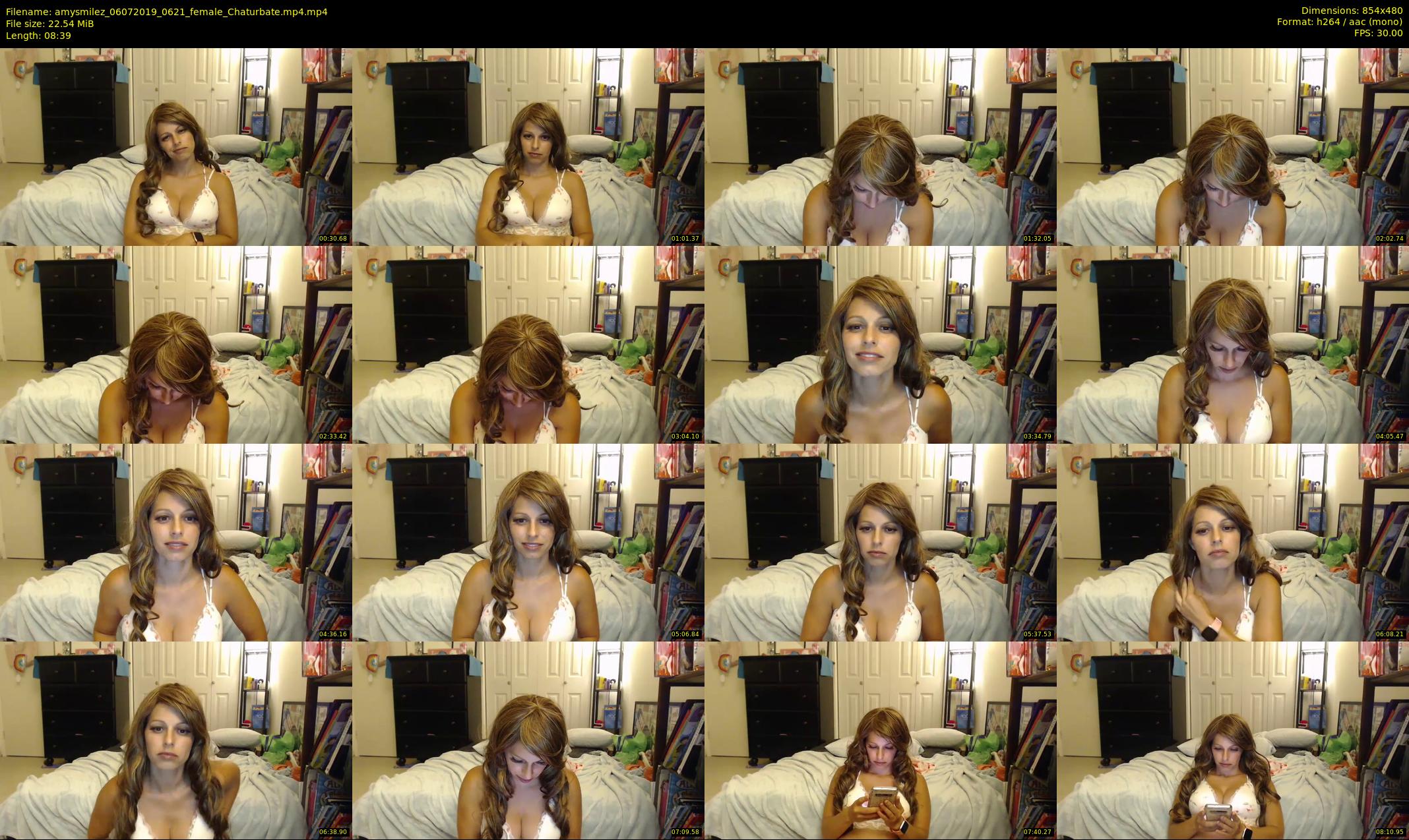 amysmilez — 9 minute Chaturbate female cam show recording, 480p, Jul 6, 2019