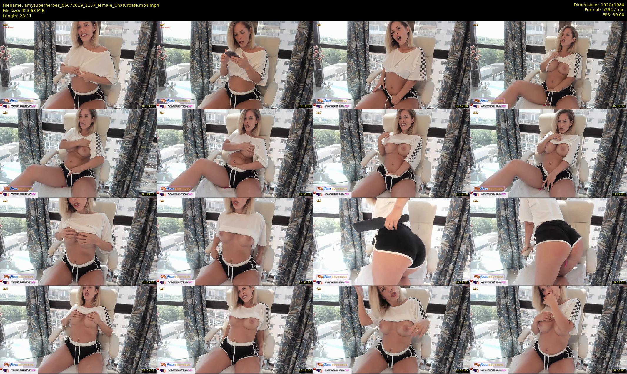 amysuperheroes — 29 minute Chaturbate female cam show recording, 1080p, Jul 6, 2019
