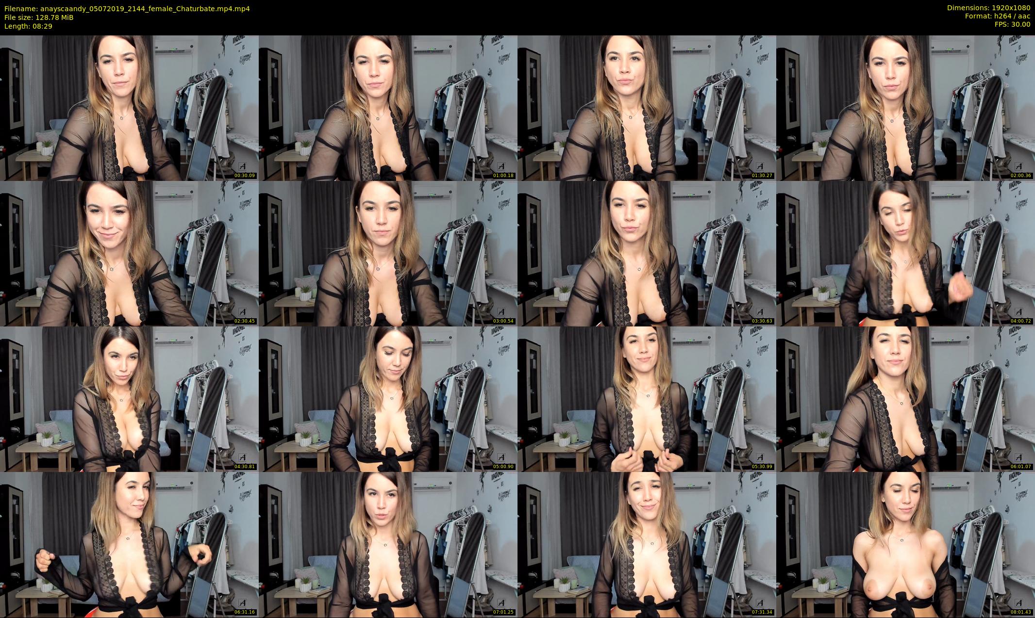 anayscaandy — 9 minute Chaturbate female cam show recording, 1080p, Jul 5, 2019