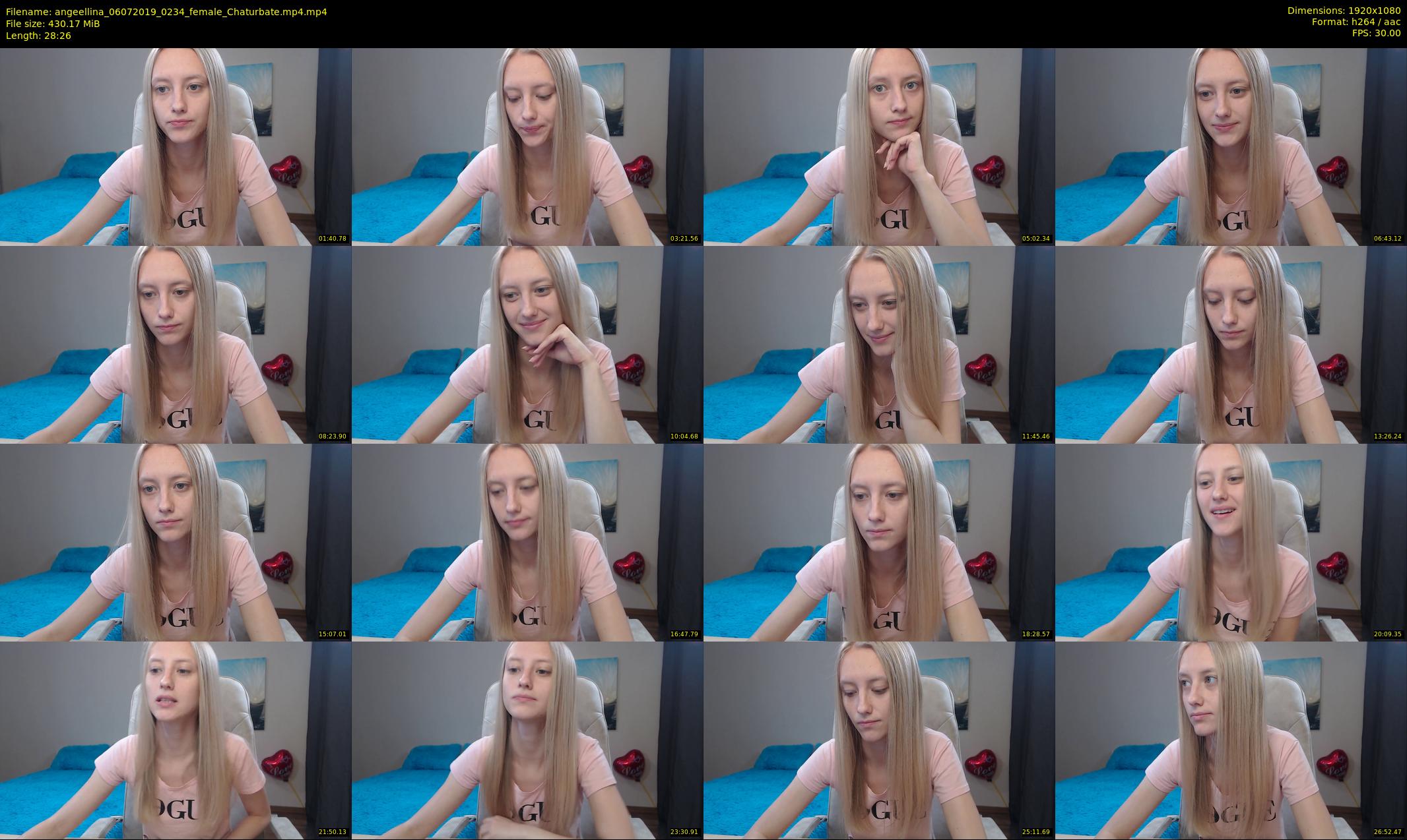 angeellina — 29 minute Chaturbate female cam show recording, 1080p, Jul 6, 2019
