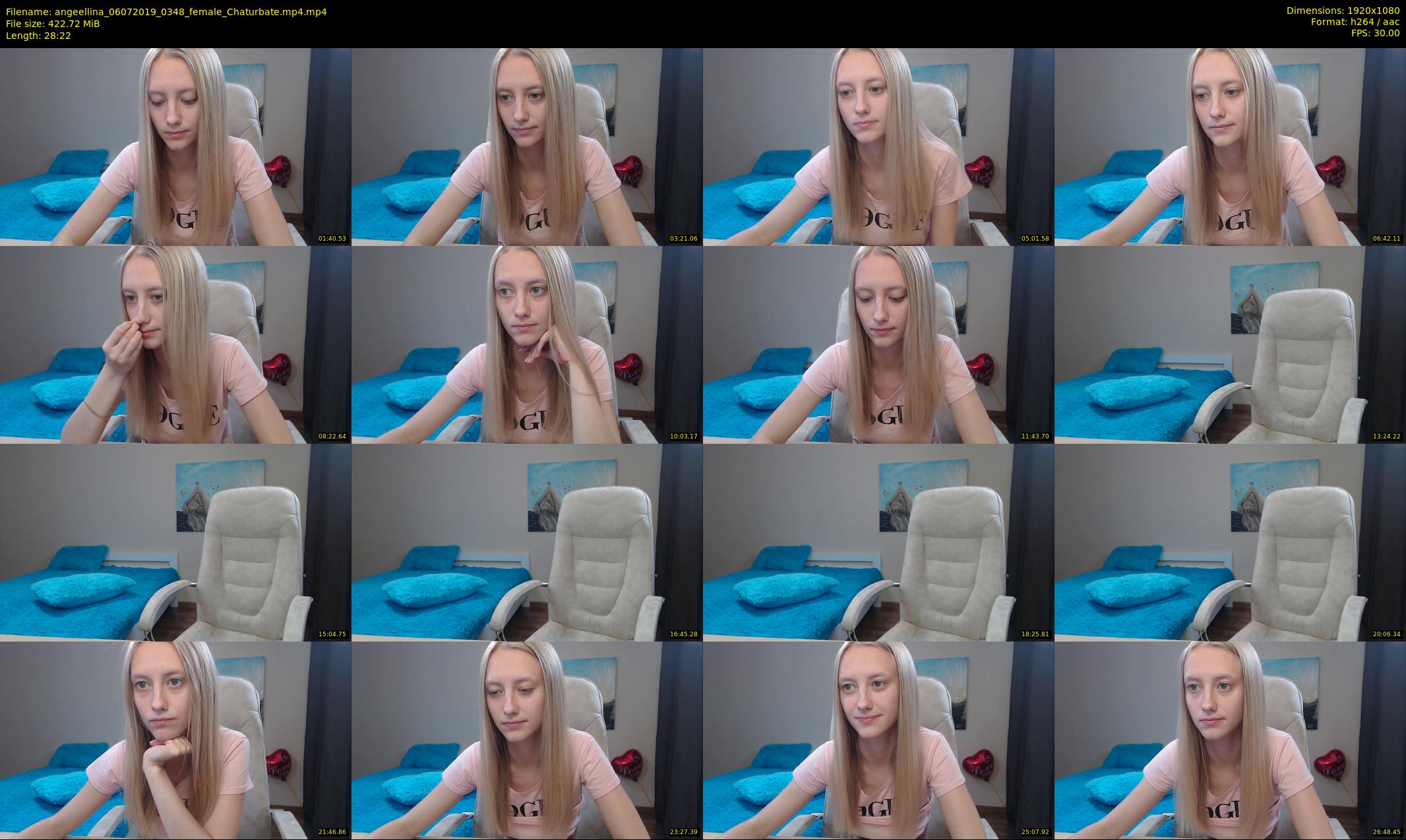 angeellina — 29 minute Chaturbate female cam show recording, 1080p, Jul 6, 2019