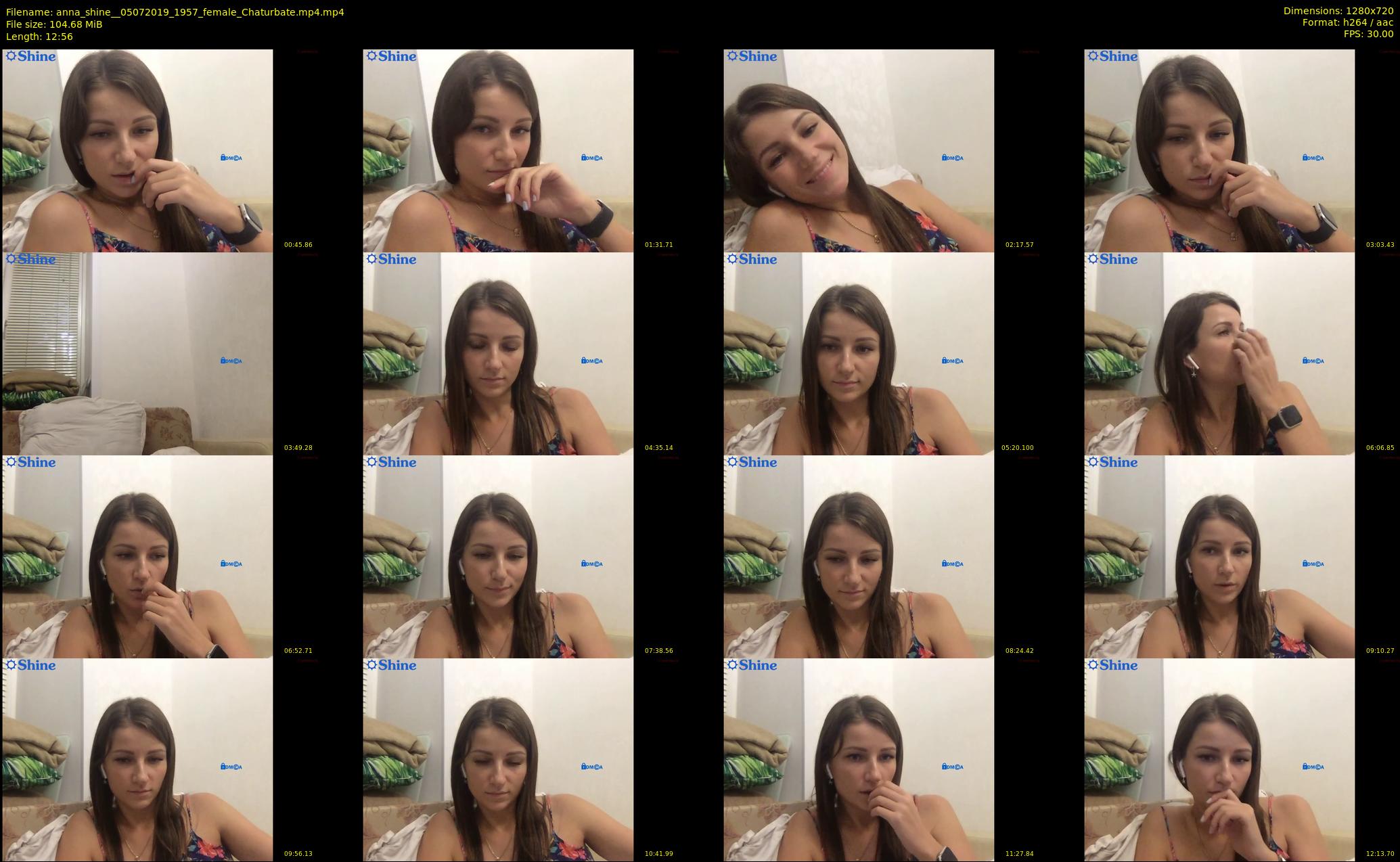 anna_shine_ — 13 minute Chaturbate female cam show recording, 720p, Jul 5, 2019