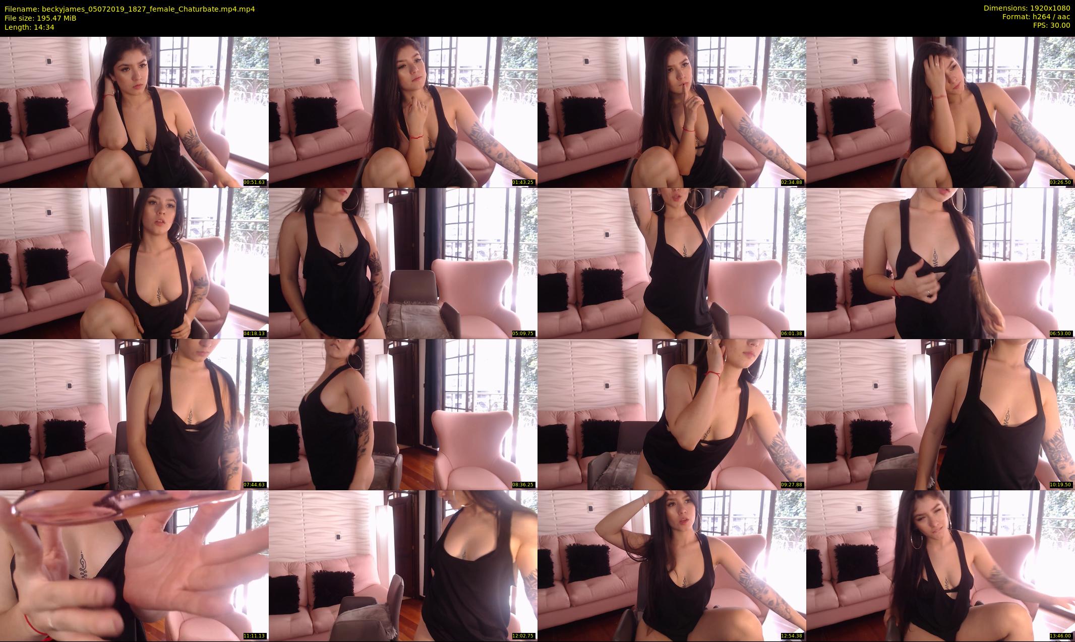 beckyjames — 15 minute Chaturbate female cam show recording, 1080p, Jul 5, 2019