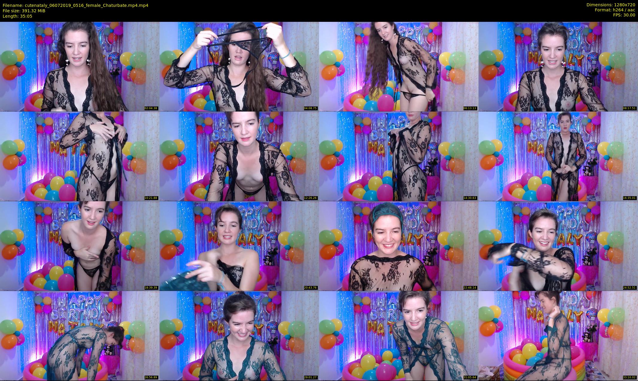 cutenataly — 36 minute Chaturbate female cam show recording, 720p, Jul 6, 2019