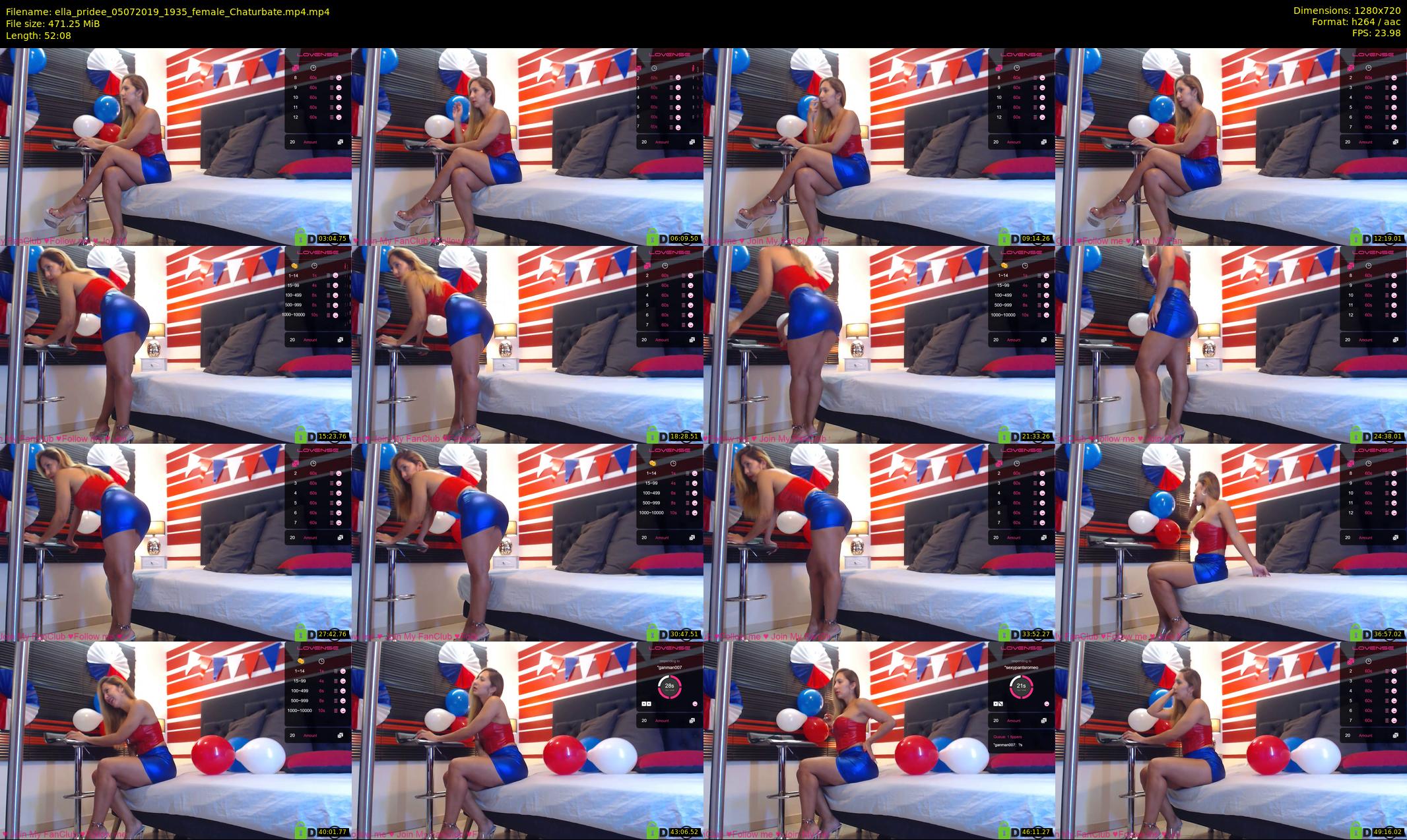 ella_pridee — 53 minute Chaturbate female cam show recording, 720p, Jul 5, 2019