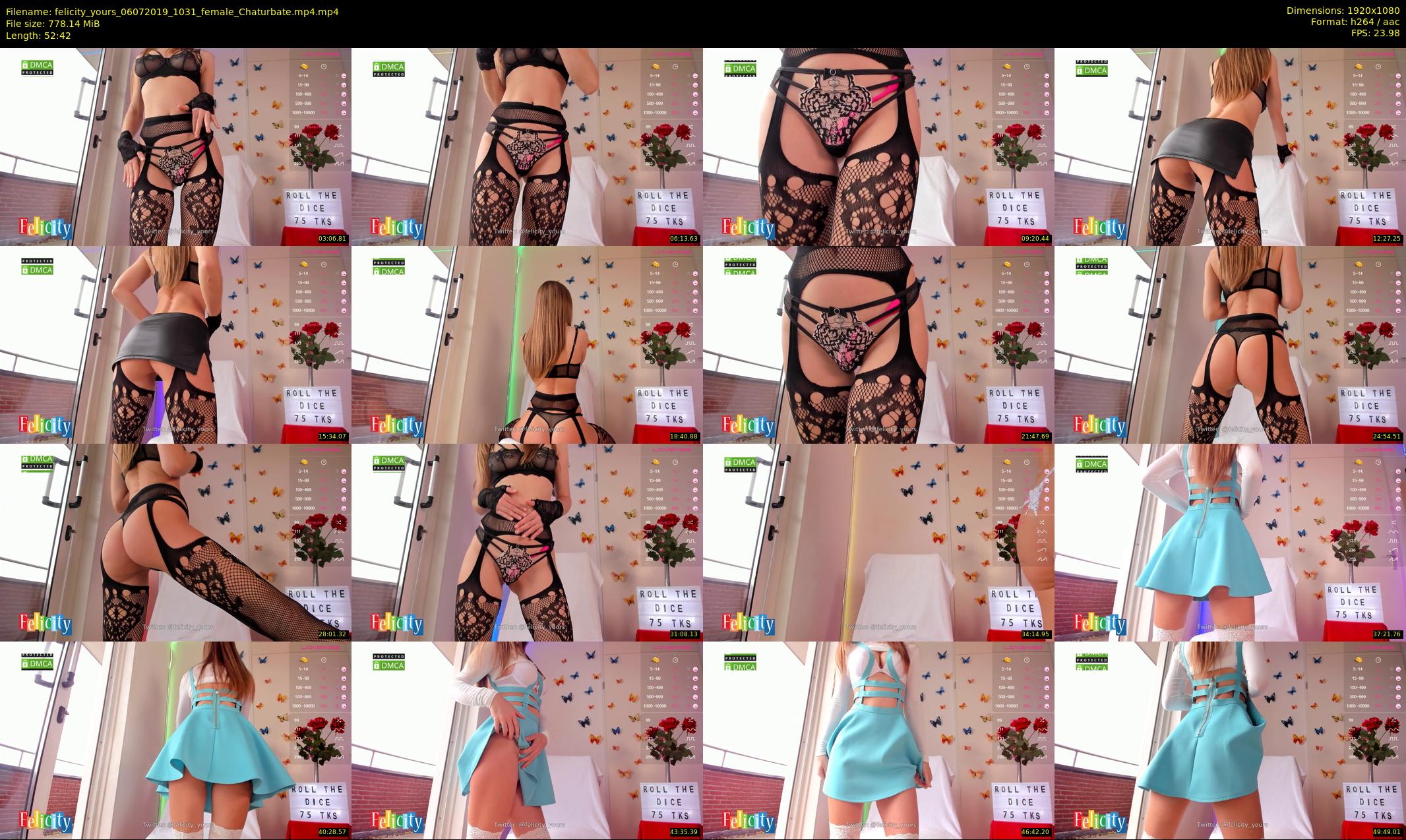 felicity_yours — 53 minute Chaturbate female cam show recording, 1080p, Jul 6, 2019