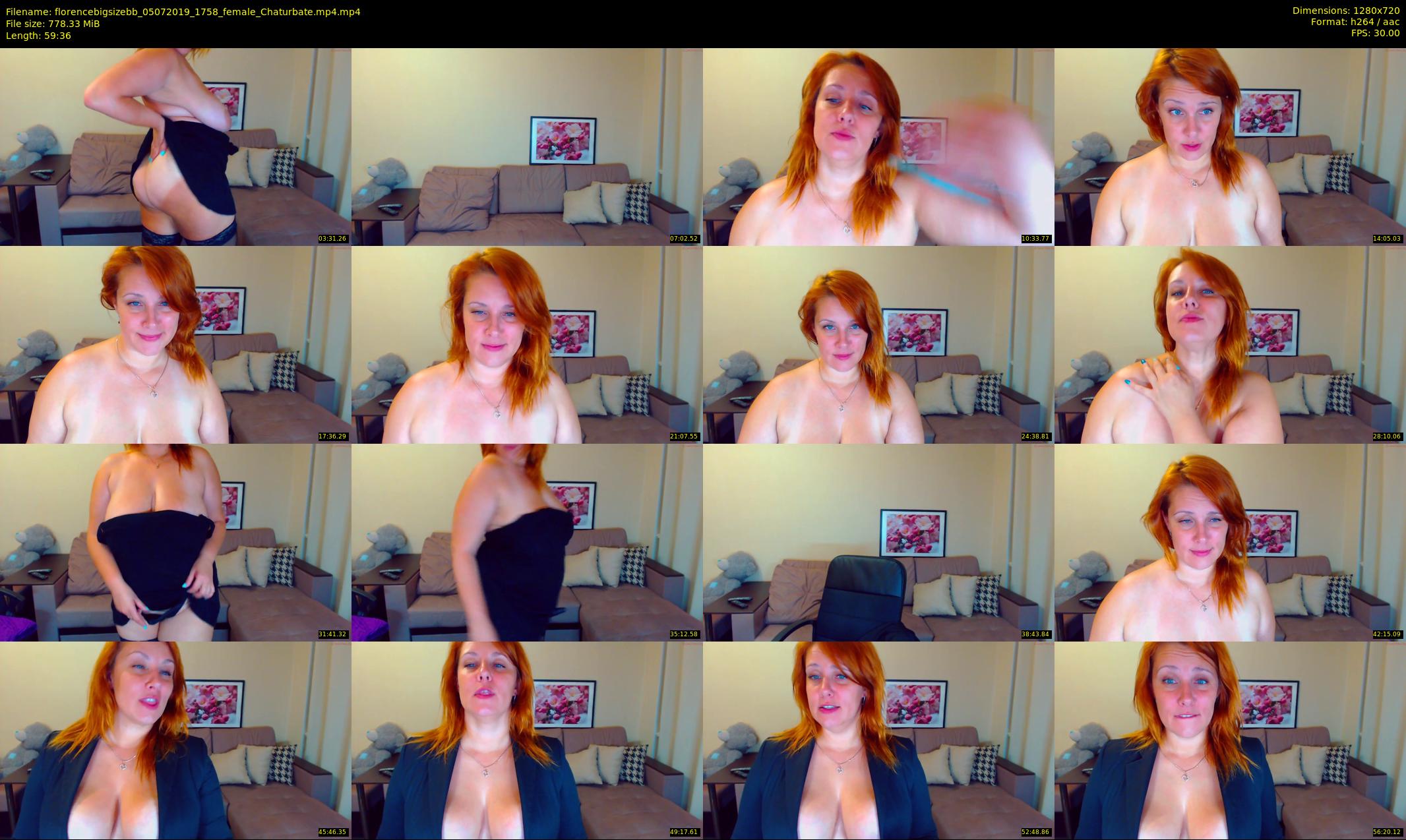 florencebigsizebb — 60 minute Chaturbate female cam show recording, 720p, Jul 5, 2019