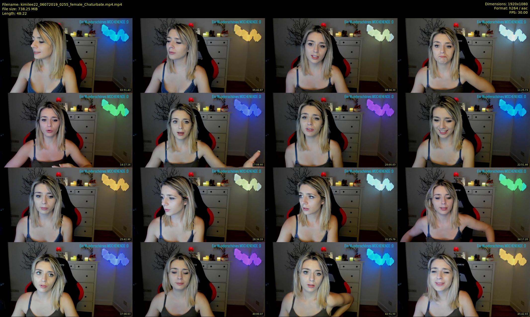 kimilee22 — 49 minute Chaturbate female cam show recording, 1080p, Jul 6, 2019
