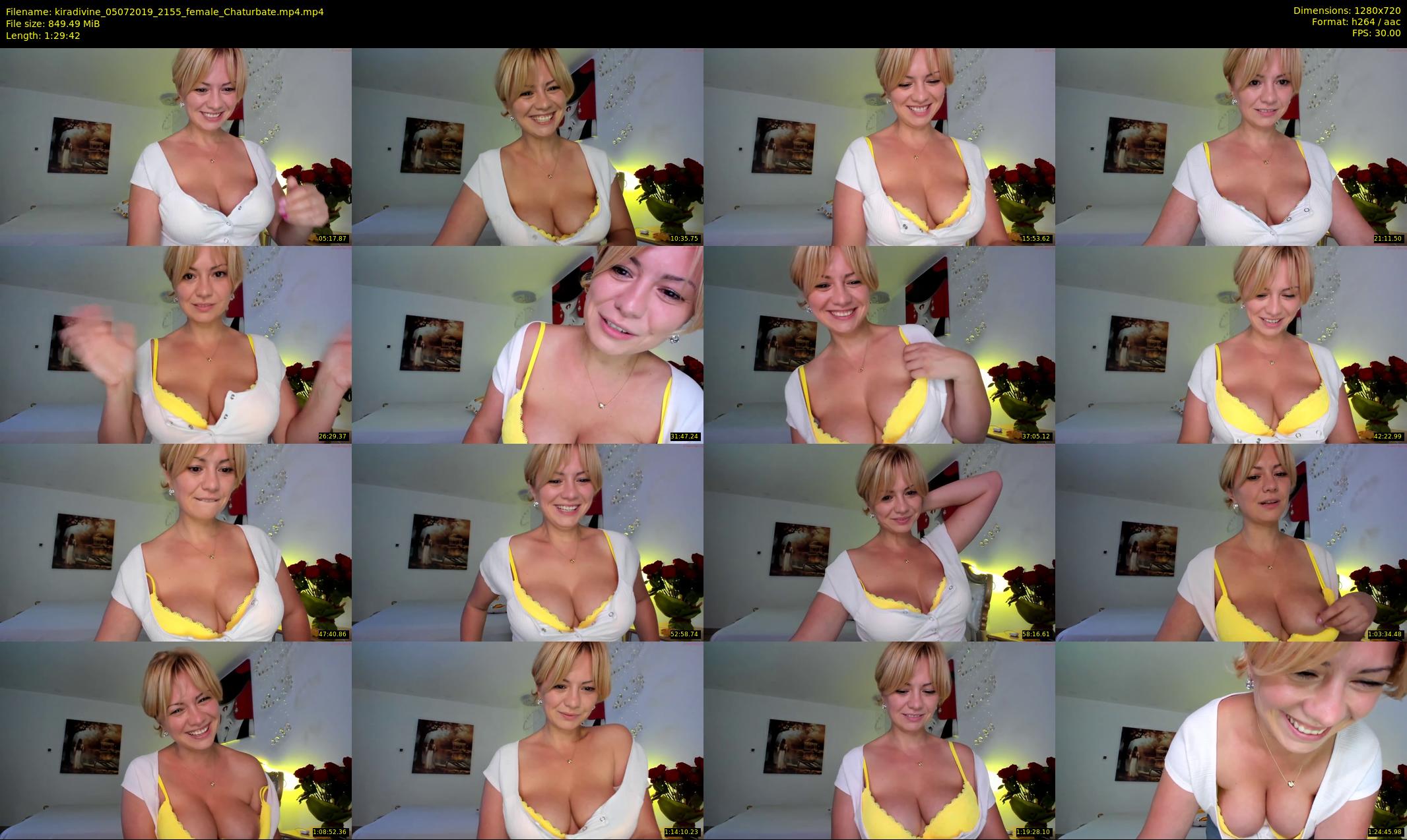 kiradivine — 90 minute Chaturbate female cam show recording, 720p, Jul 5, 2019