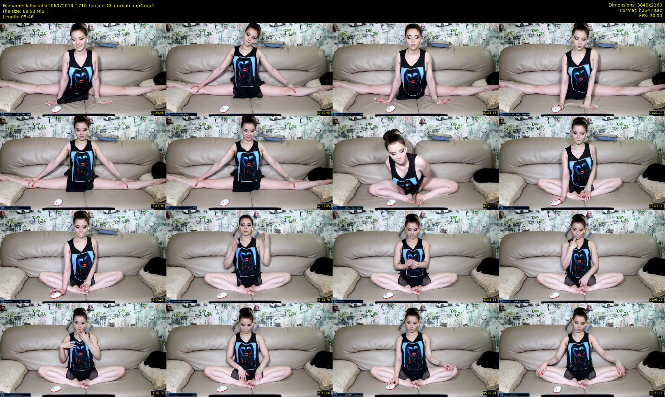 kittycaitlin — 6 minute Chaturbate female cam show recording, 4K, Jul 6, 2019