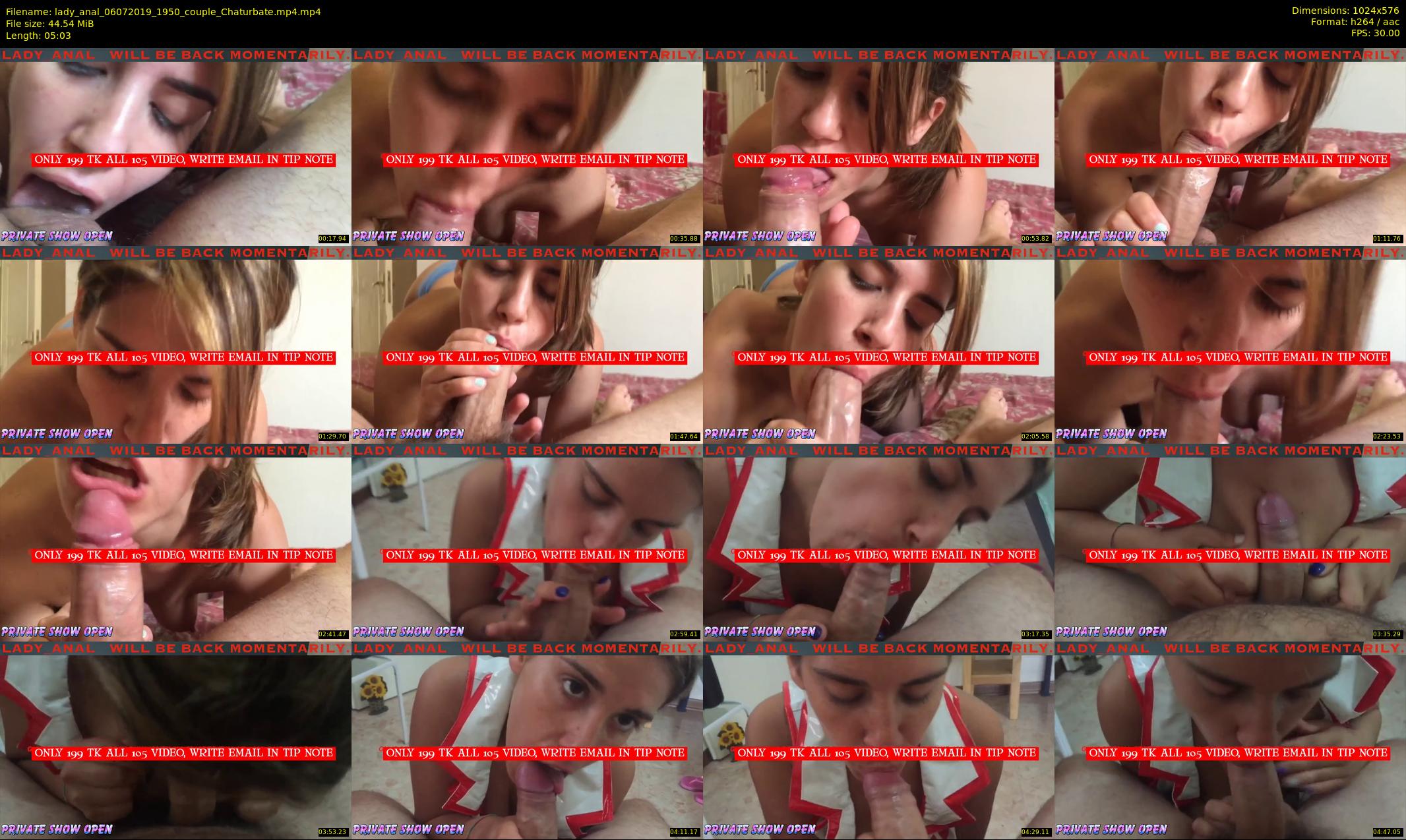 lady_anal — 6 minute Chaturbate female cam show recording, 480p, Jul 6, 2019