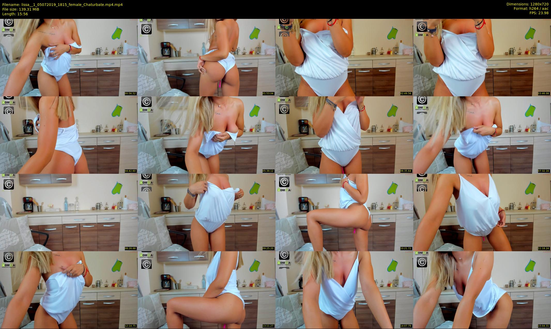 lissa__1 — 16 minute Chaturbate female cam show recording, 720p, Jul 5, 2019