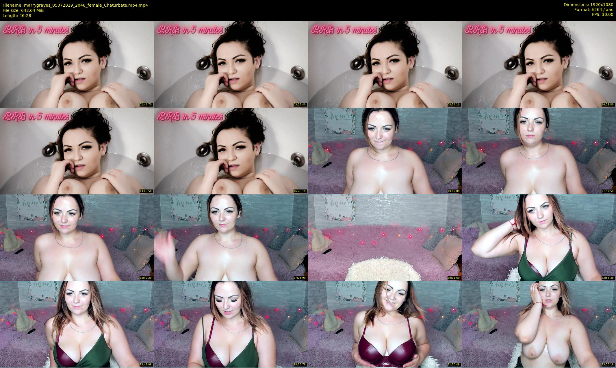 marrygrayes — 47 minute Chaturbate female cam show recording, 1080p, Jul 5, 2019