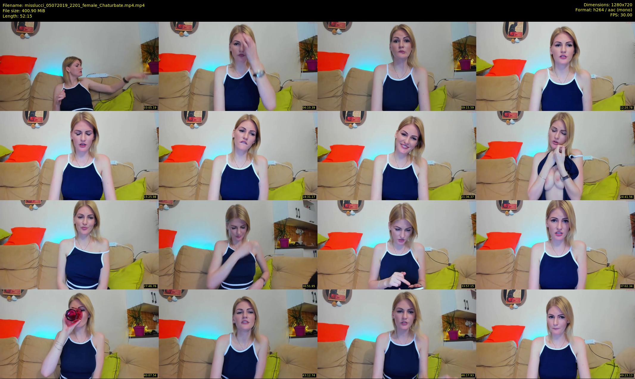misslucci — 53 minute Chaturbate female cam show recording, 720p, Jul 5, 2019