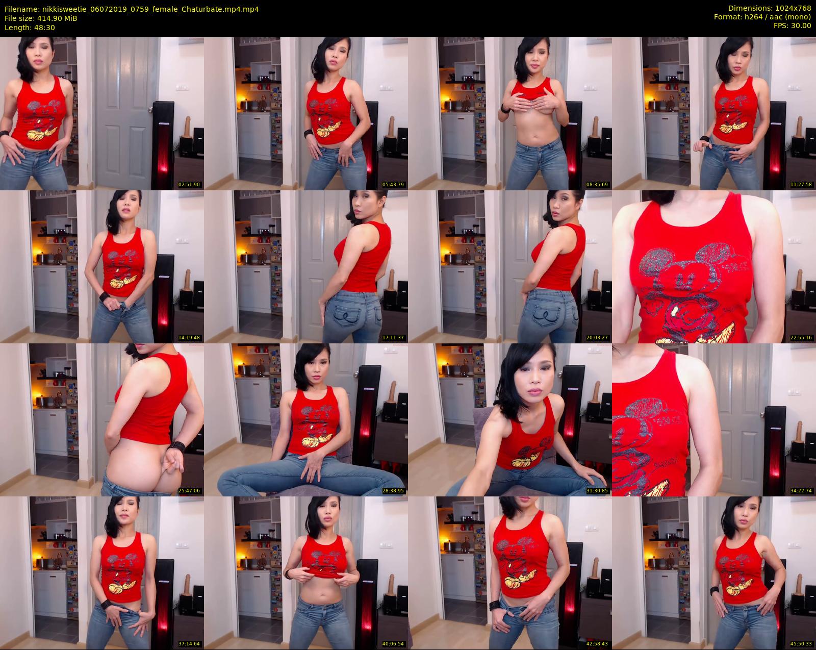 nikkisweetie — 49 minute Chaturbate female cam show recording, 720p, Jul 6, 2019