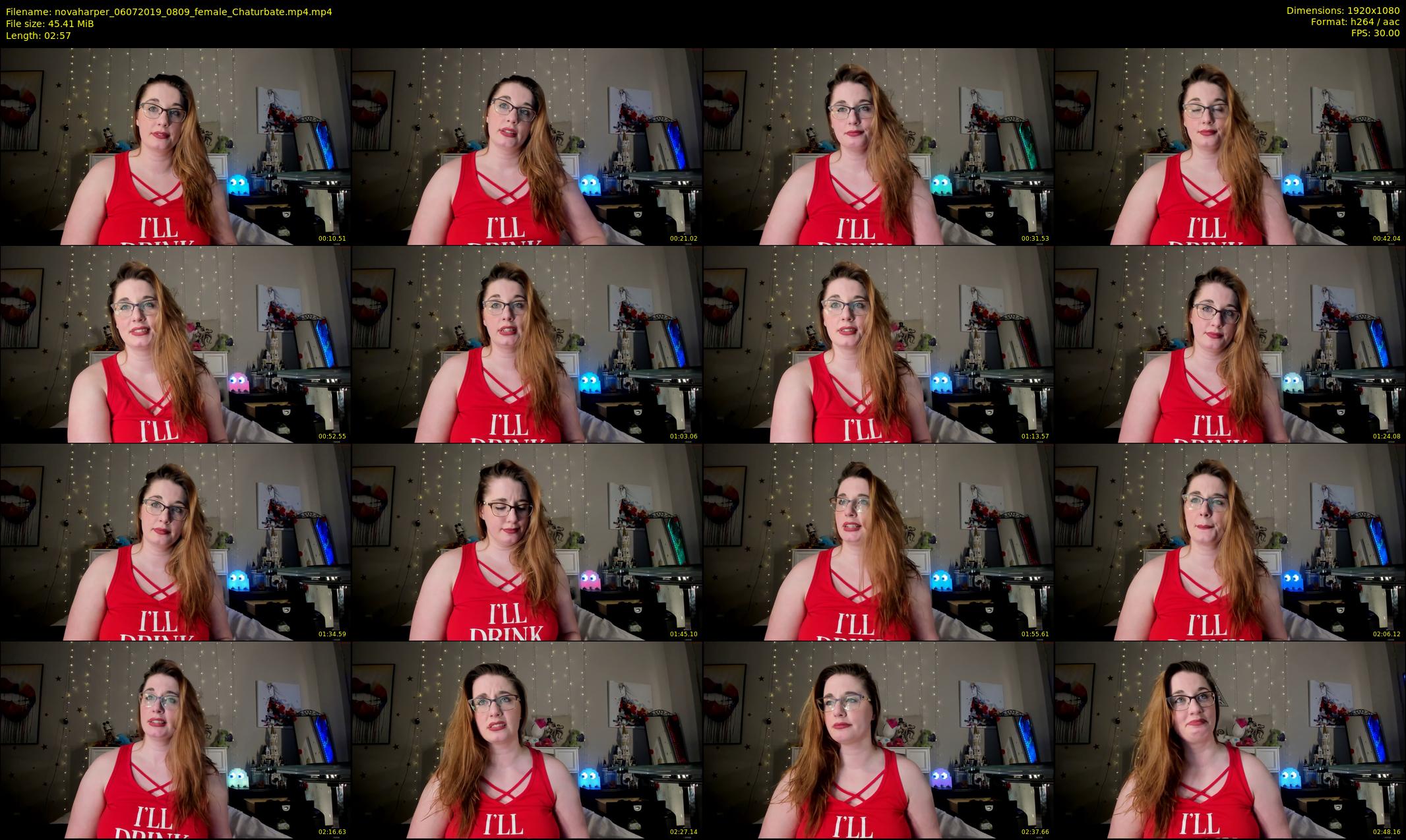 novaharper — 3 minute Chaturbate female cam show recording, 1080p, Jul 6, 2019