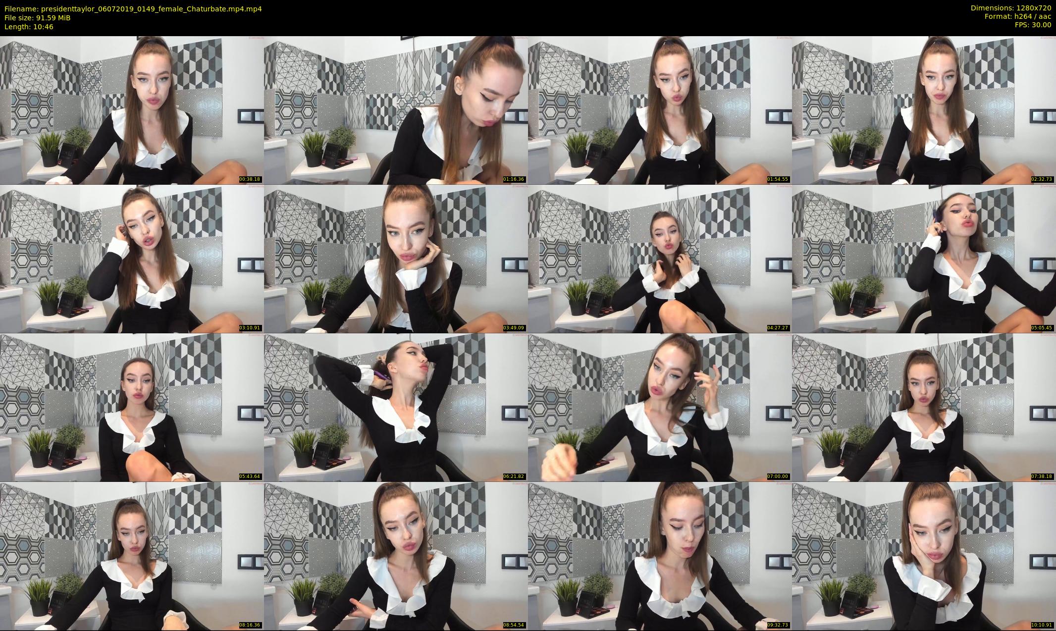 presidenttaylor — 11 minute Chaturbate female cam show recording, 720p, Jul 6, 2019