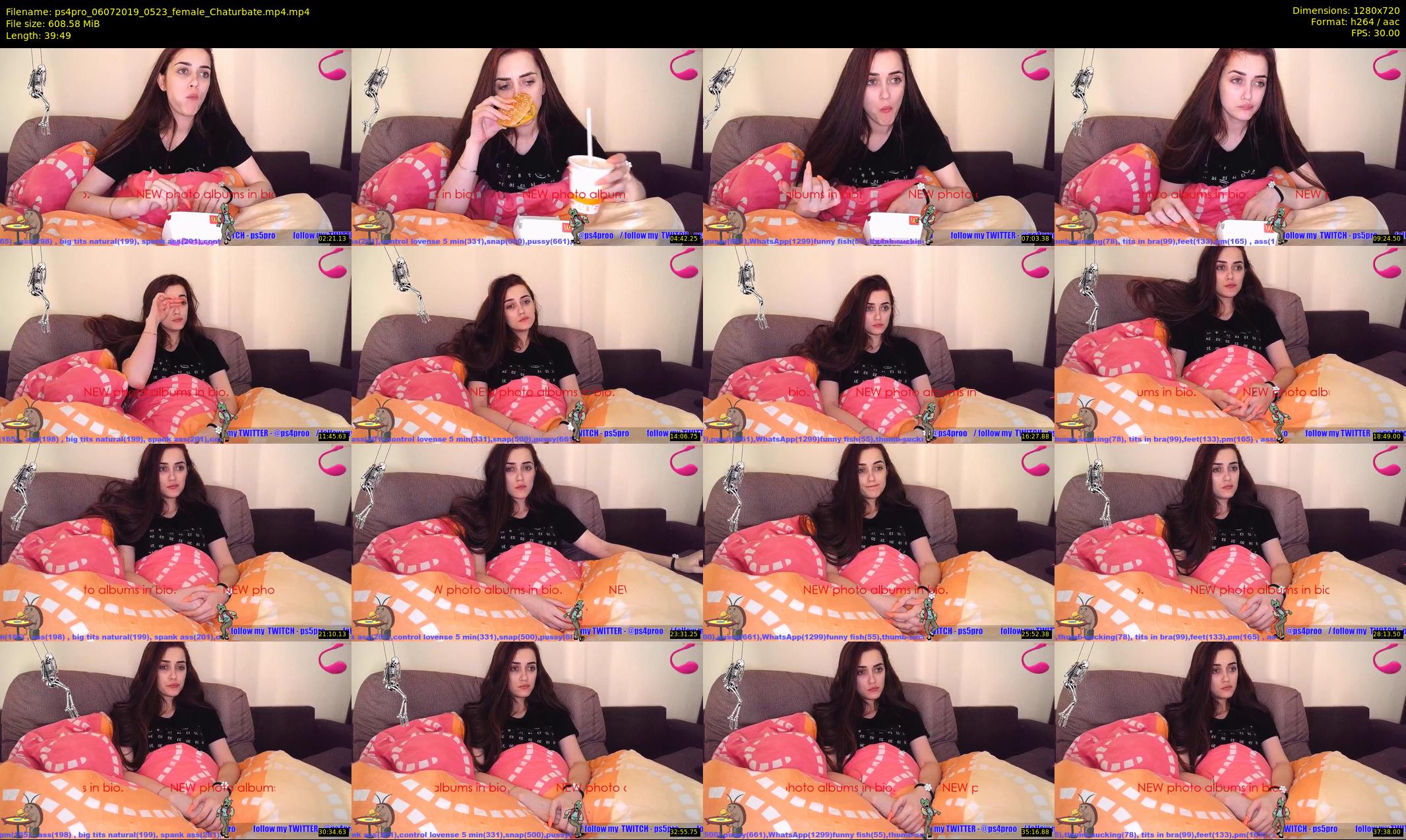 ps4pro — 40 minute Chaturbate female cam show recording, 720p, Jul 6, 2019