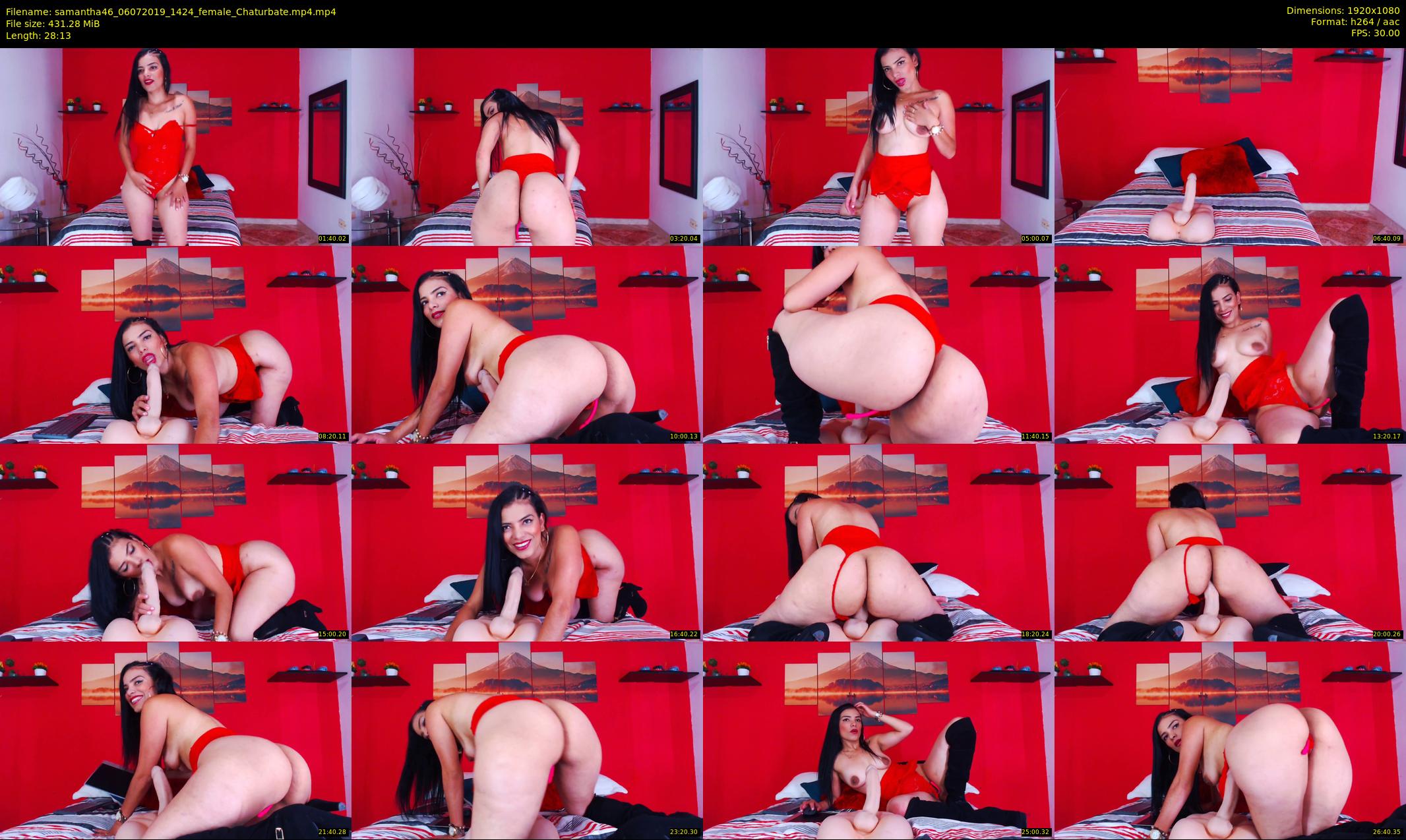 samantha46 — 29 minute Chaturbate female cam show recording, 1080p, Jul 6, 2019