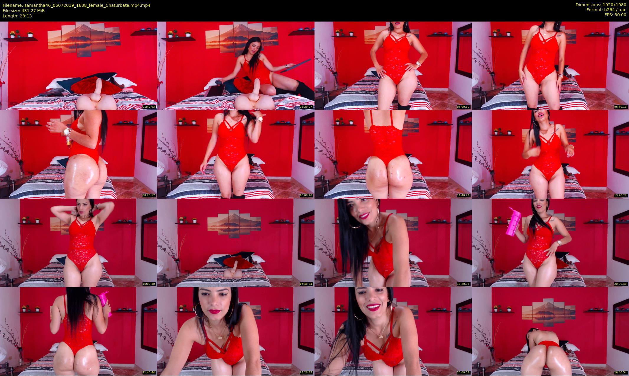 samantha46 — 29 minute Chaturbate female cam show recording, 1080p, Jul 6, 2019