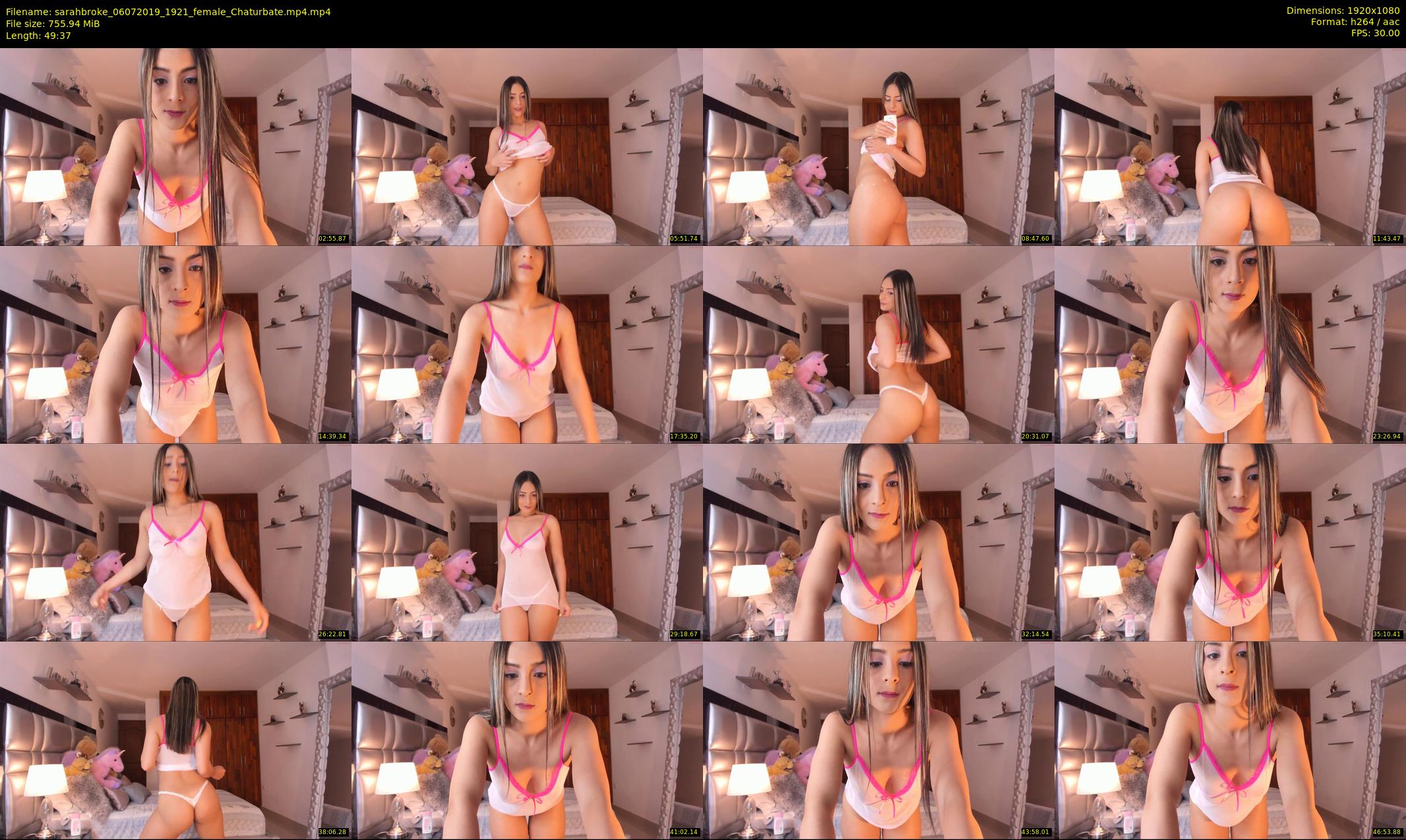 sarahbroke — 50 minute Chaturbate female cam show recording, 1080p, Jul 6, 2019