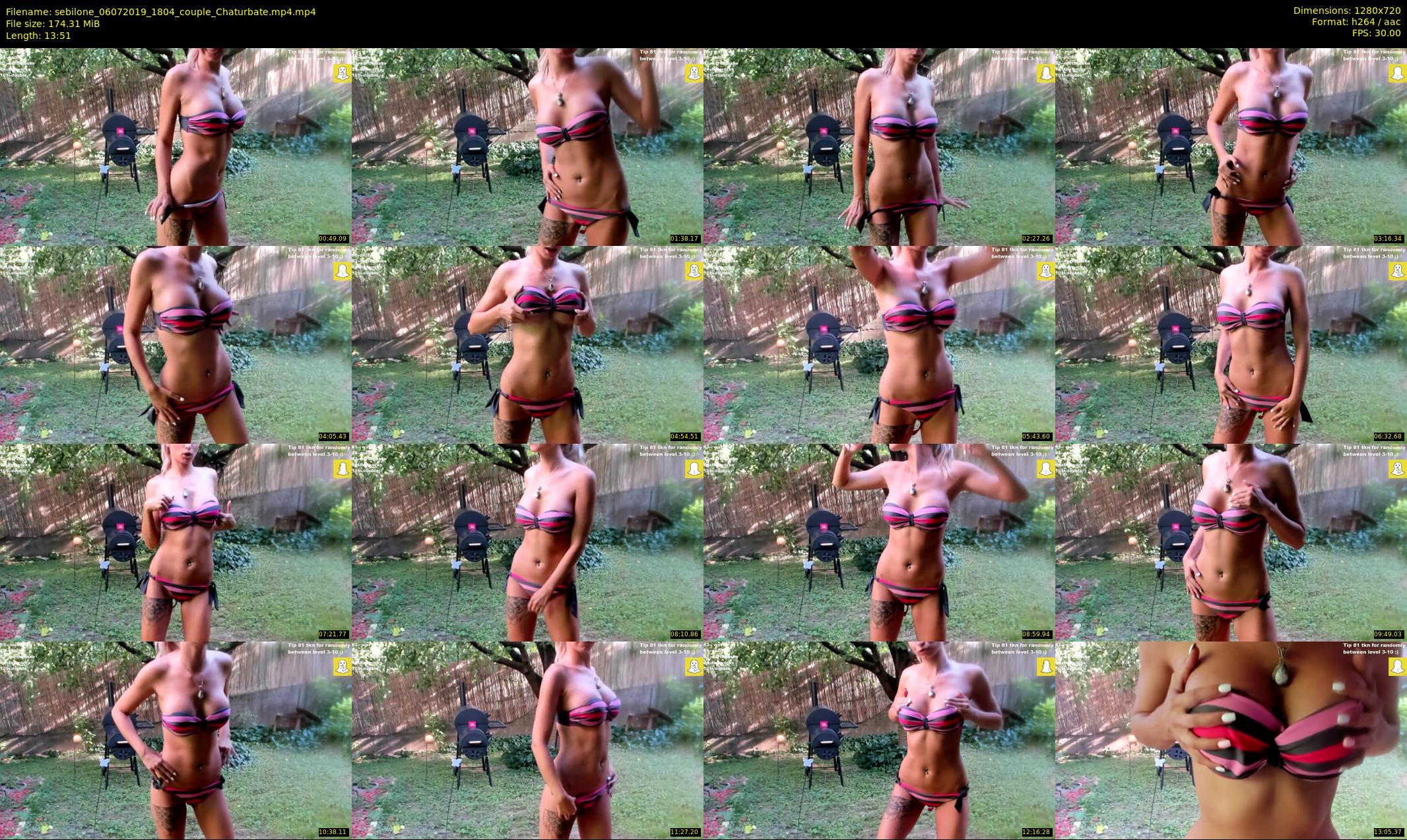 sebilone — 14 minute Chaturbate couple cam show recording, 720p, Jul 6, 2019