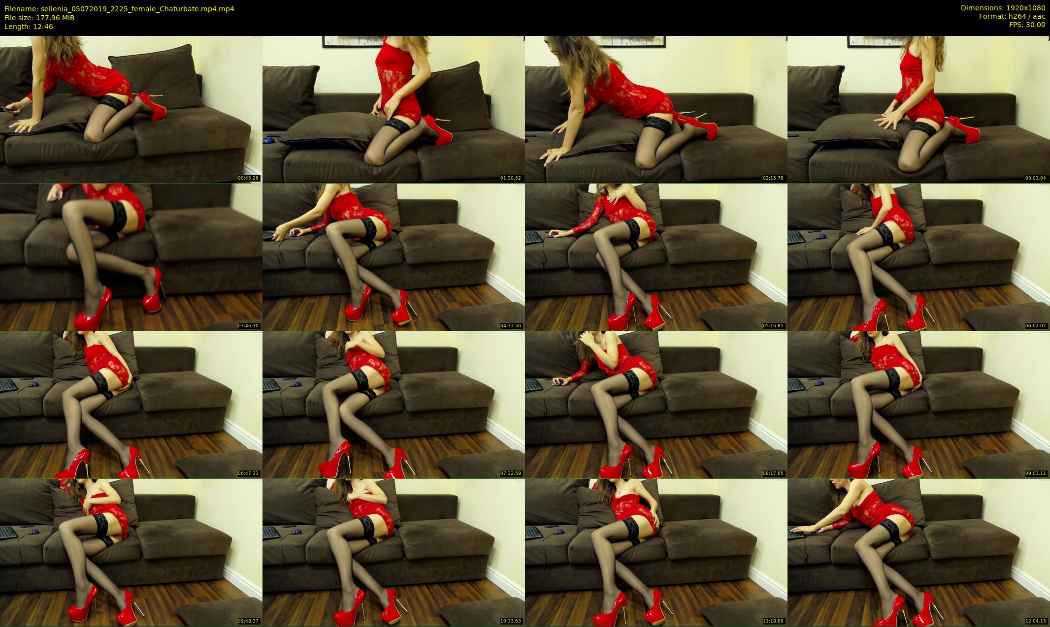 sellenia — 13 minute Chaturbate female cam show recording, 1080p, Jul 5, 2019