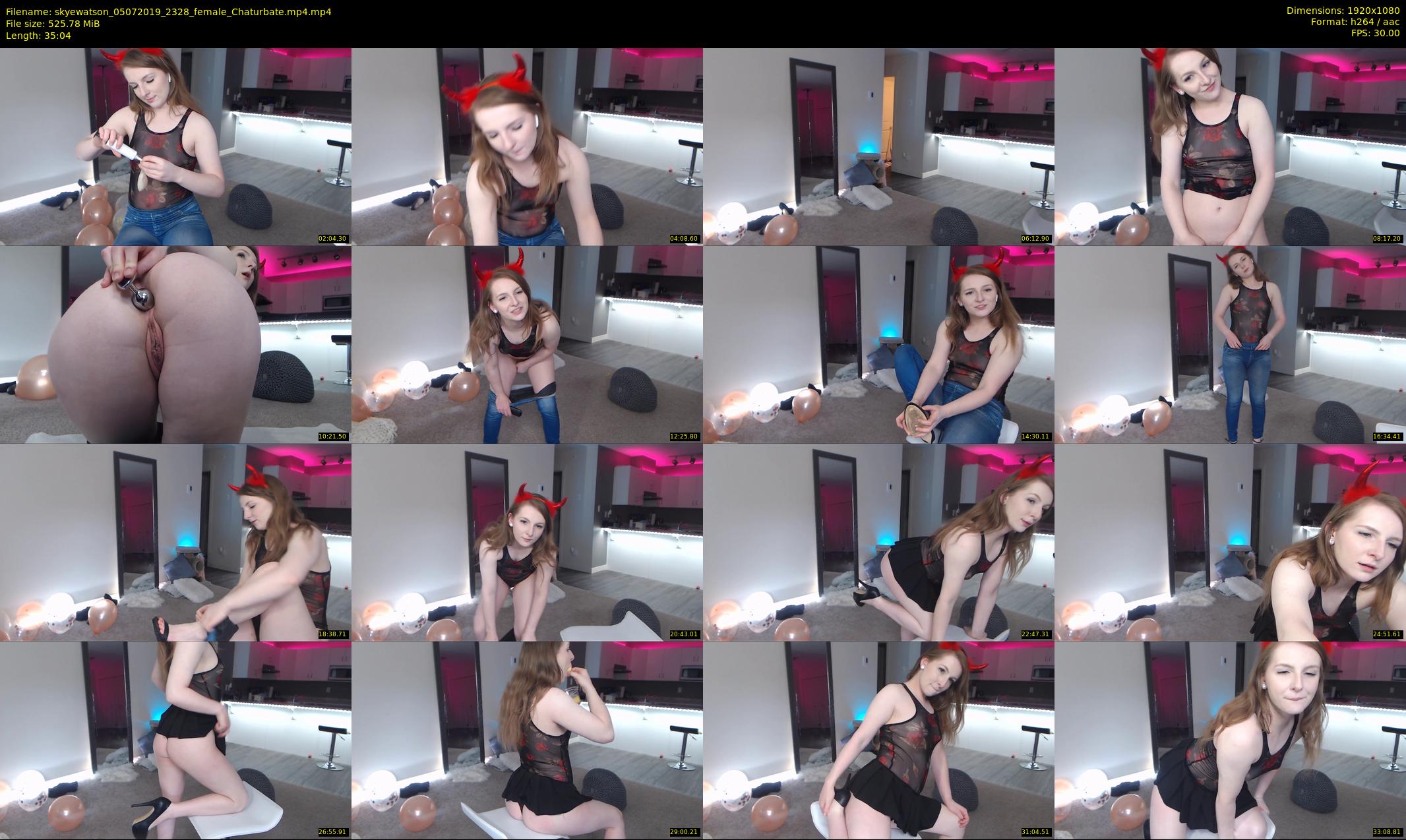 skyewatson — 36 minute Chaturbate female cam show recording, 1080p, Jul 5, 2019