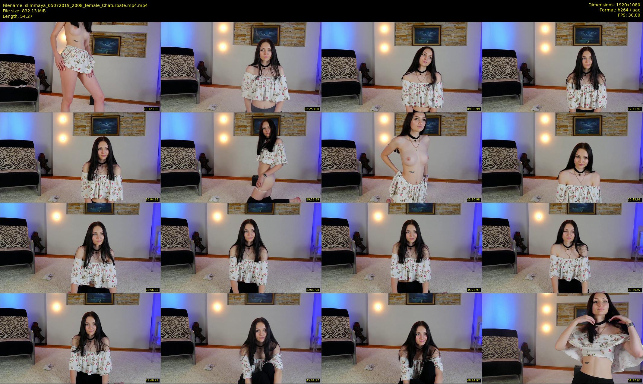 slimmaya — 55 minute Chaturbate female cam show recording, 1080p, Jul 5, 2019