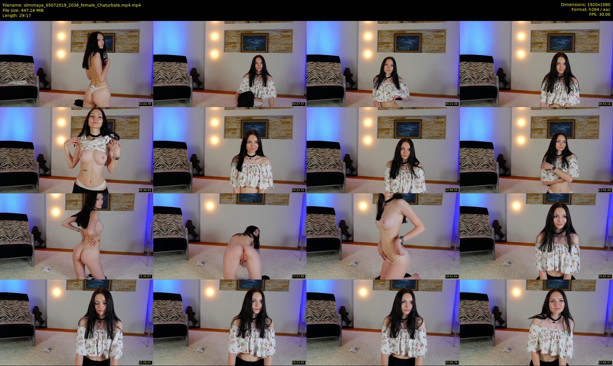slimmaya — 30 minute Chaturbate female cam show recording, 1080p, Jul 5, 2019