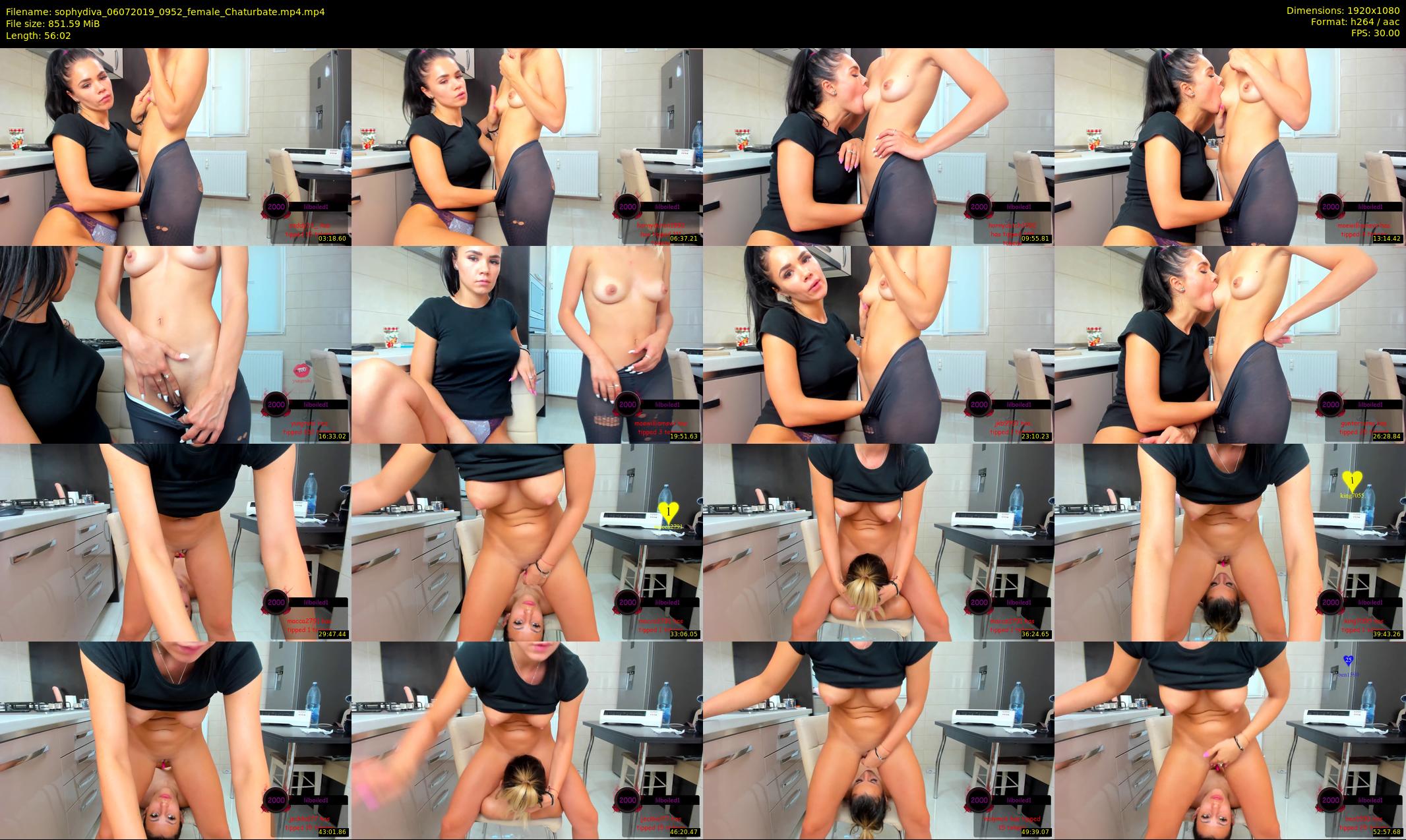 sophydiva — 57 minute Chaturbate female cam show recording, 1080p, Jul 6, 2019