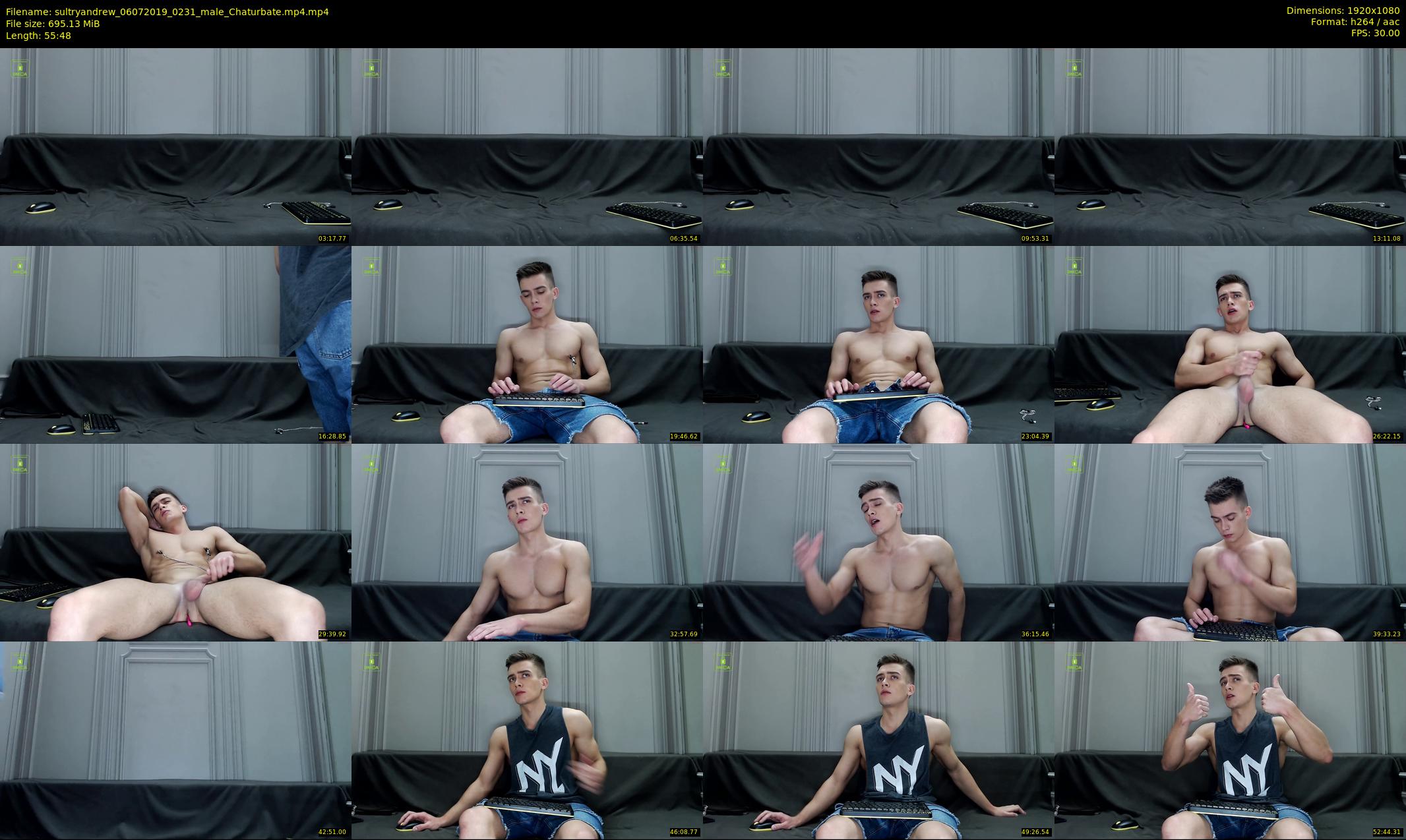sultryandrew — 56 minute Chaturbate male cam show recording, 1080p, Jul 6, 2019