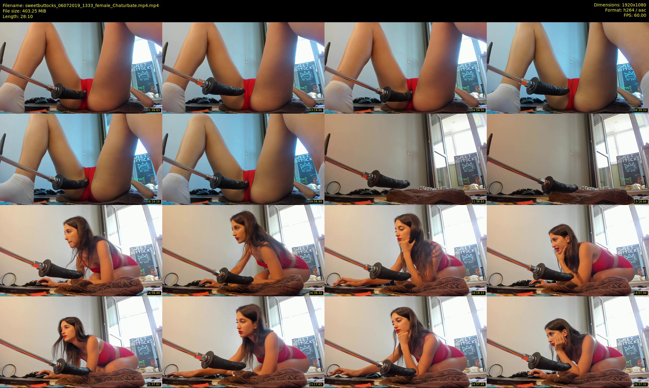 sweetbuttocks — 29 minute Chaturbate female cam show recording, 1080p, Jul 6, 2019