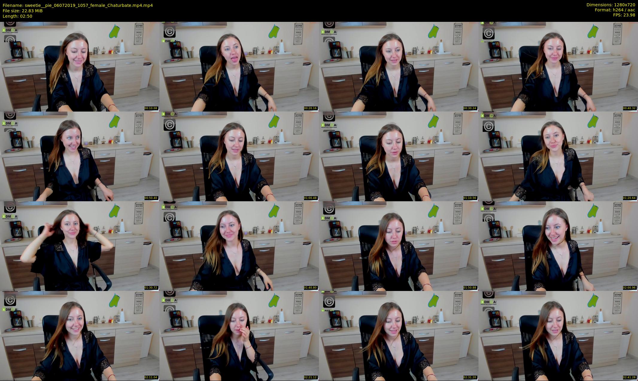 sweetie__pie — 3 minute Chaturbate female cam show recording, 720p, Jul 6, 2019