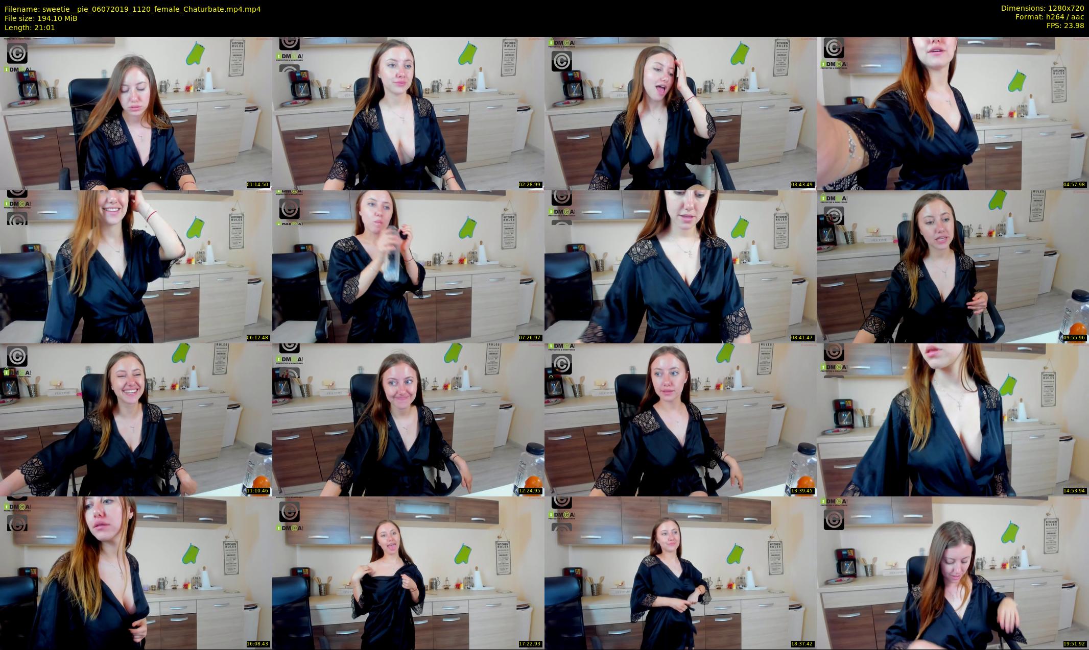 sweetie__pie — 22 minute Chaturbate female cam show recording, 720p, Jul 6, 2019