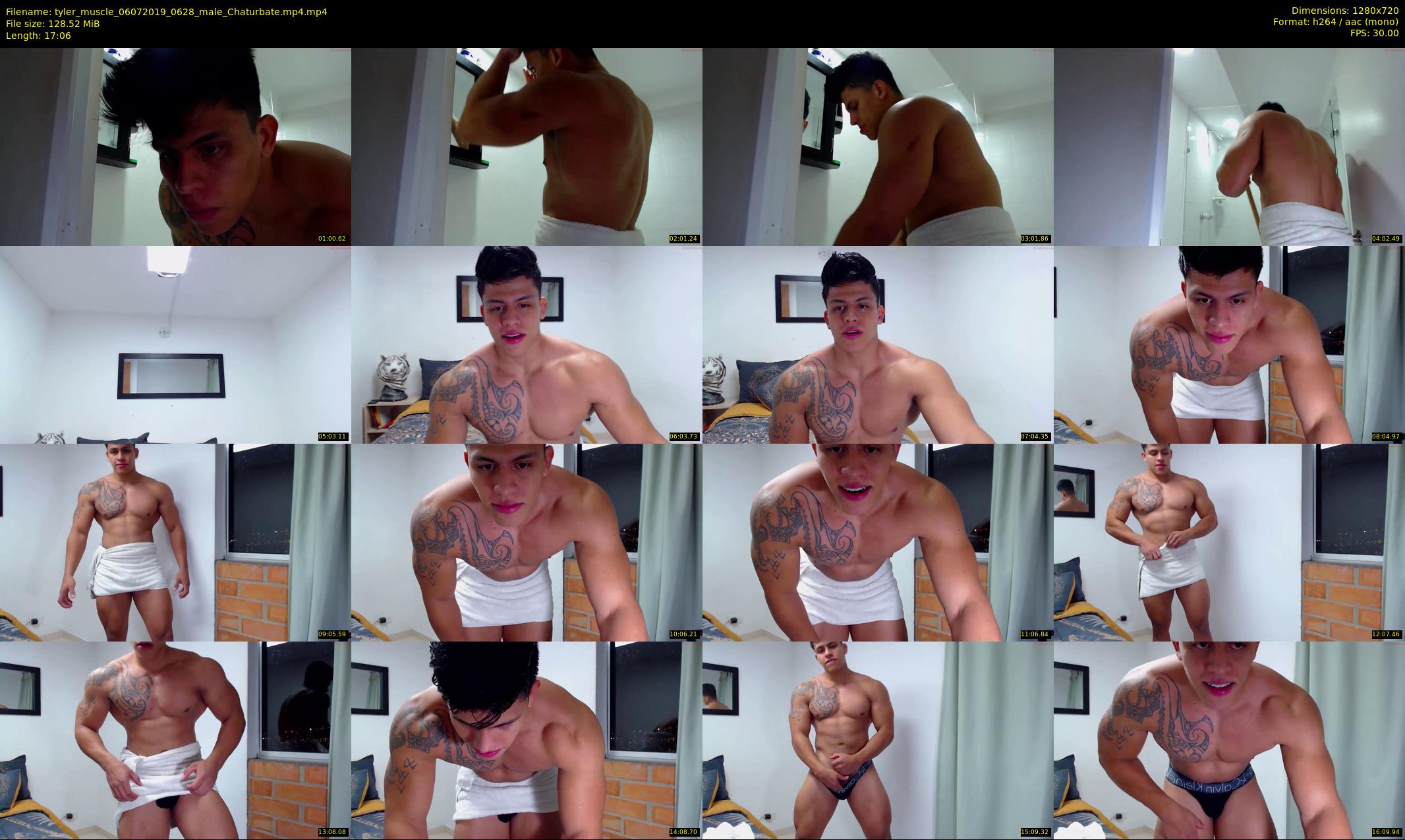 tyler_muscle — 18 minute Chaturbate male cam show recording, 720p, Jul 6, 2019