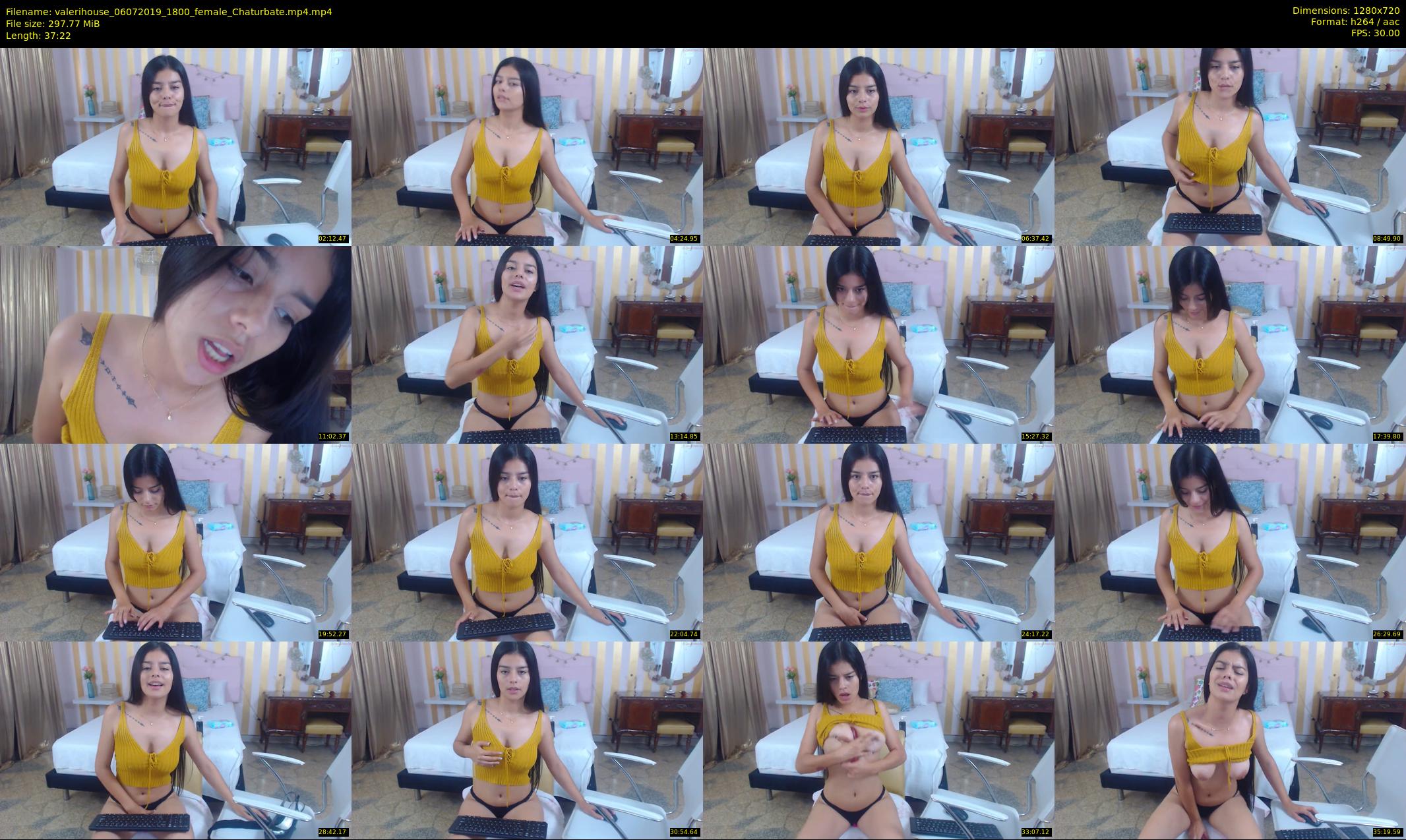 valerihouse — 38 minute Chaturbate female cam show recording, 720p, Jul 6, 2019