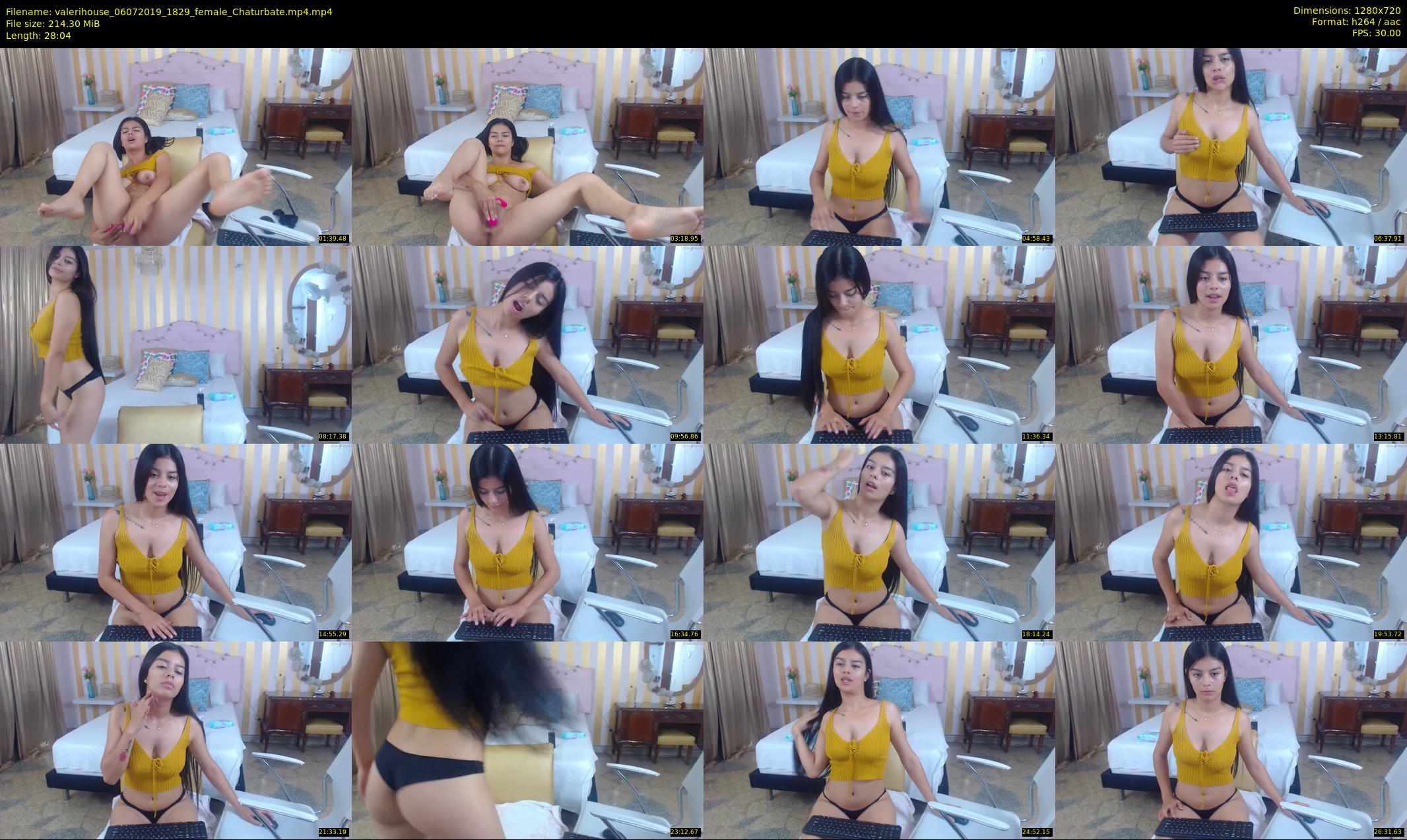 valerihouse — 29 minute Chaturbate female cam show recording, 720p, Jul 6, 2019