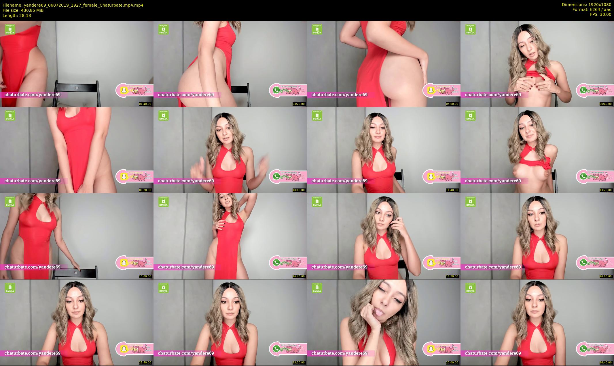 yandere69 — 29 minute Chaturbate female cam show recording, 1080p, Jul 6, 2019