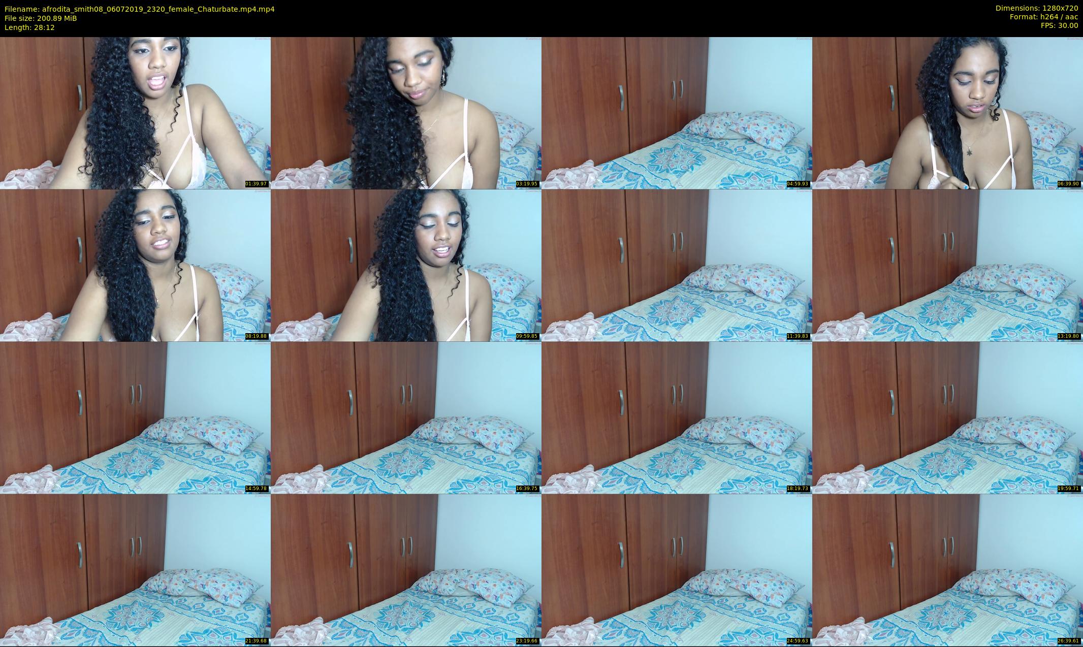 afrodita_smith08 — 29 minute Chaturbate female cam show recording, 720p, Jul 6, 2019