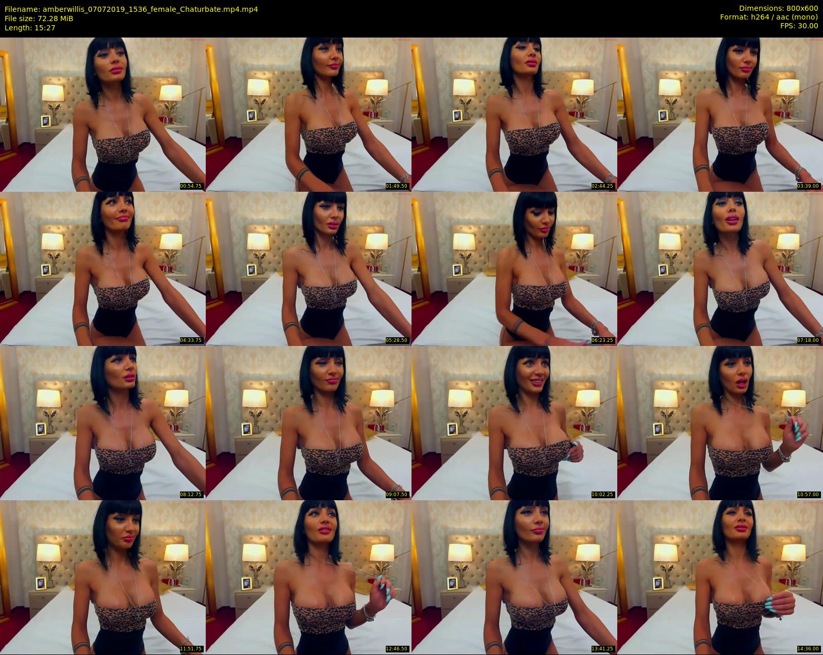 amberwillis — 16 minute Chaturbate female cam show recording, 480p, Jul 7, 2019