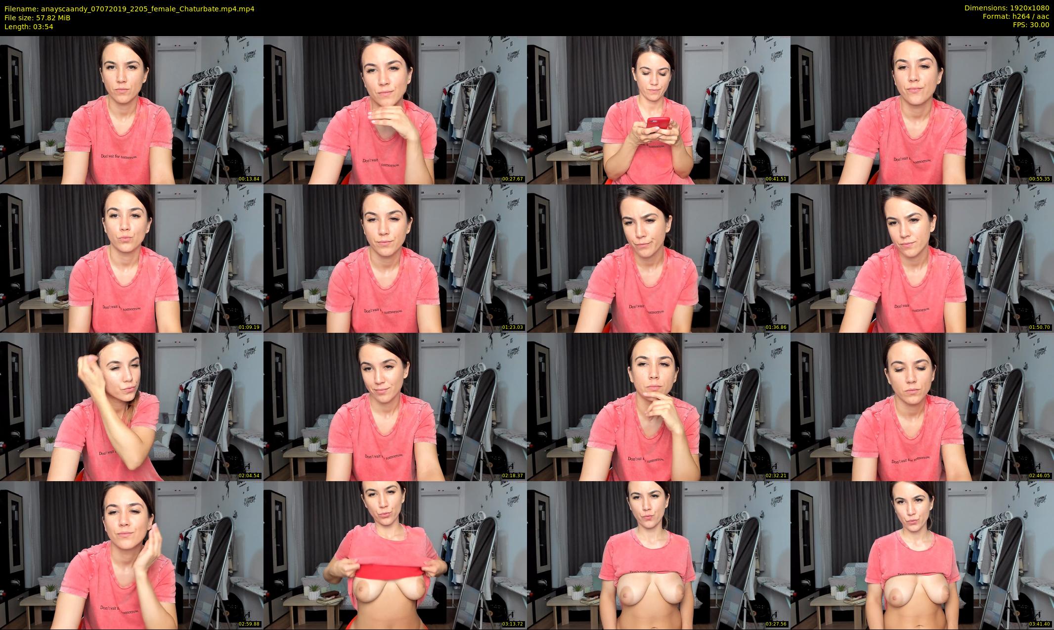 anayscaandy — 4 minute Chaturbate female cam show recording, 1080p, Jul 7, 2019