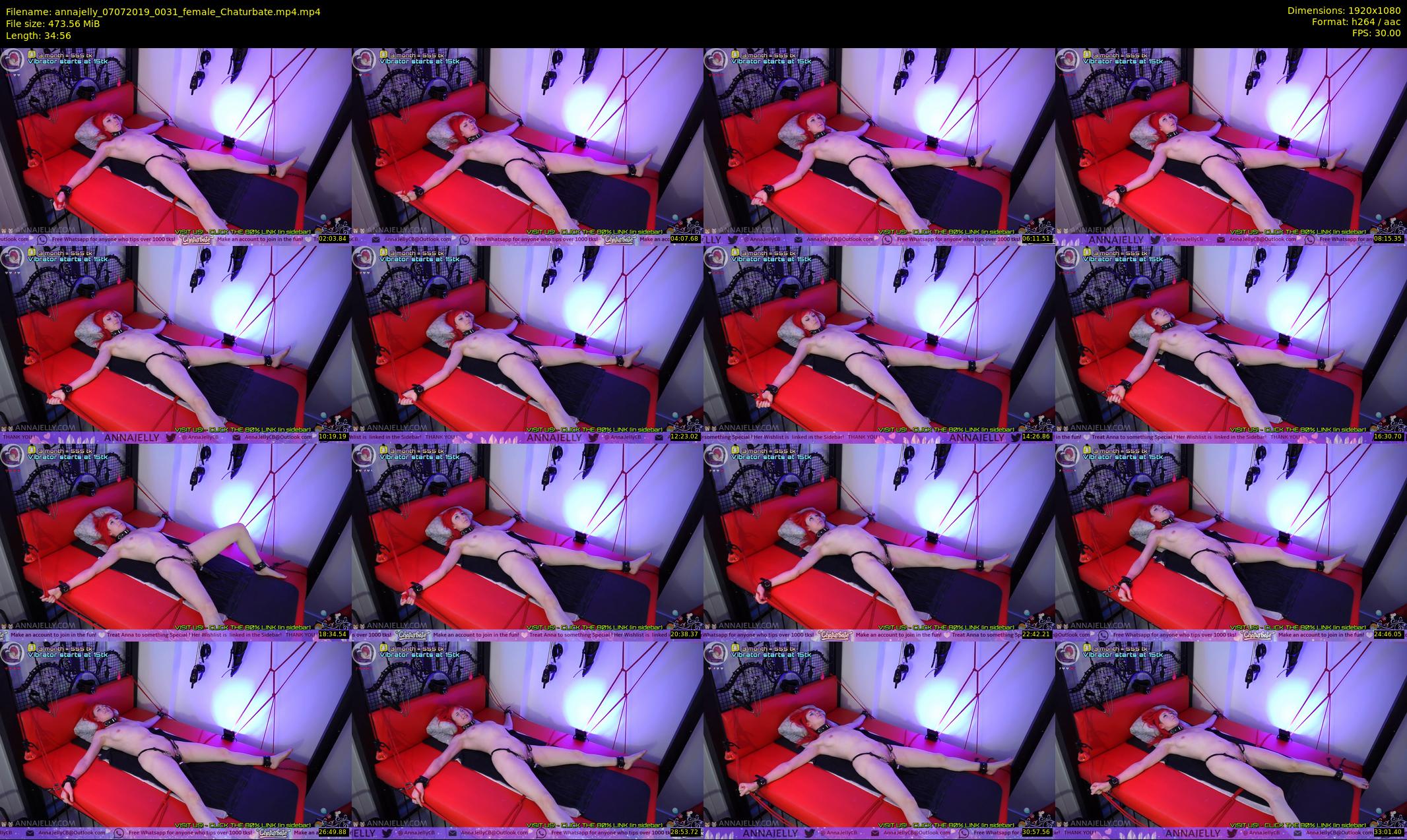 annajelly — 35 minute Chaturbate couple cam show recording, 1080p, Jul 7, 2019