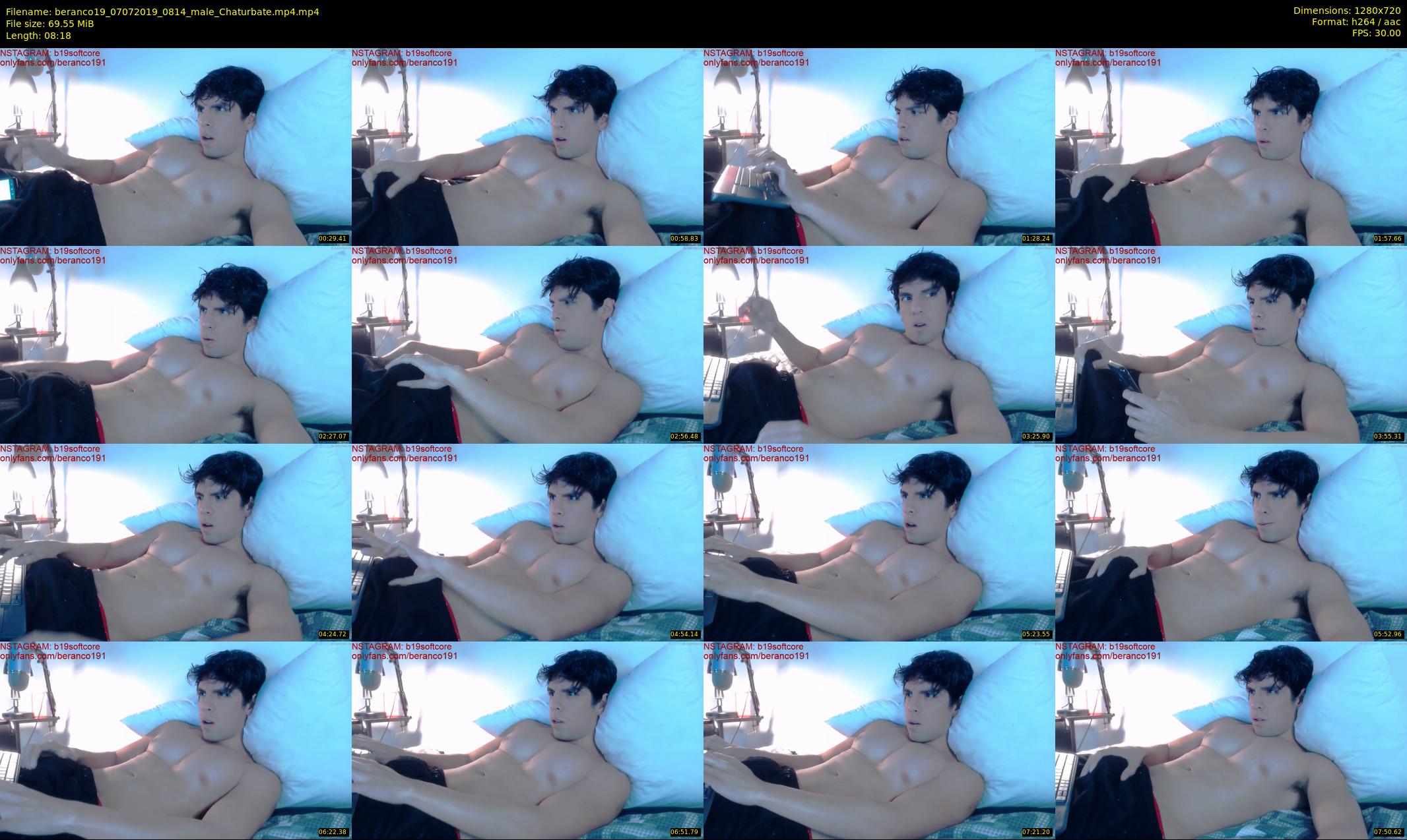 beranco19 — 9 minute Chaturbate male cam show recording, 720p, Jul 7, 2019